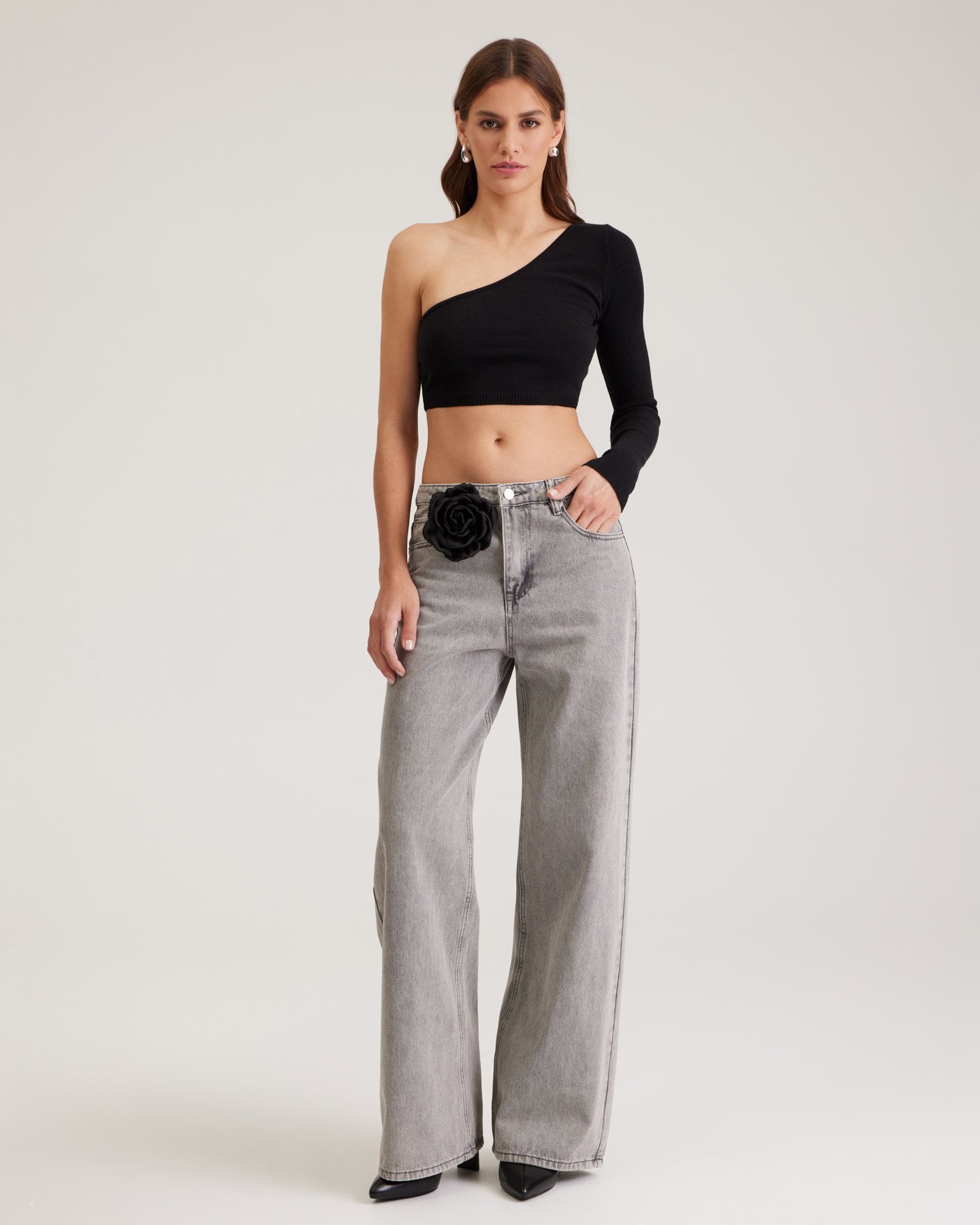 Jeans with a washed effect