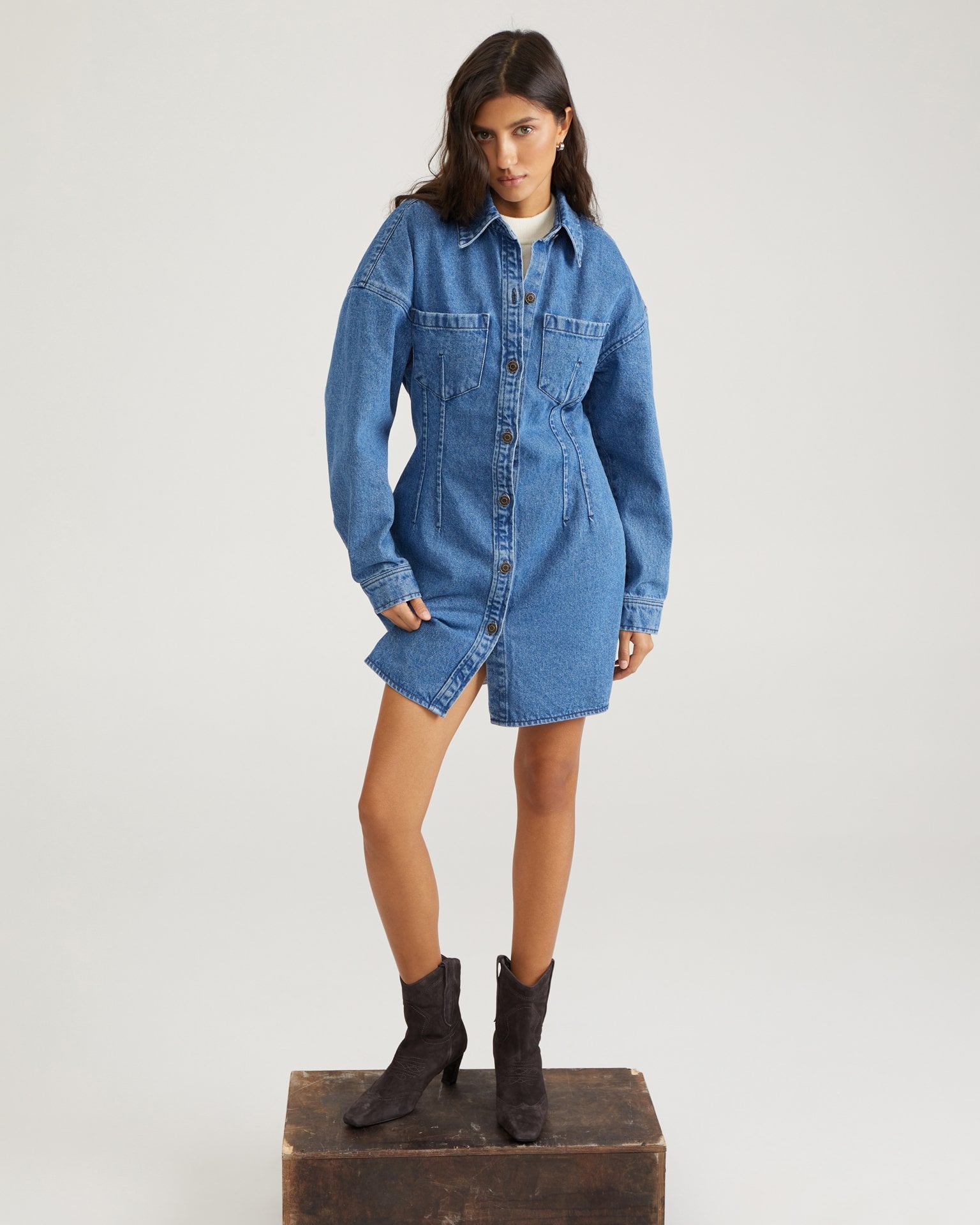 Denim dress
