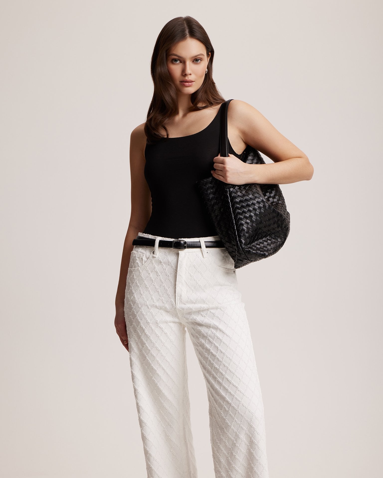 Textured jeans