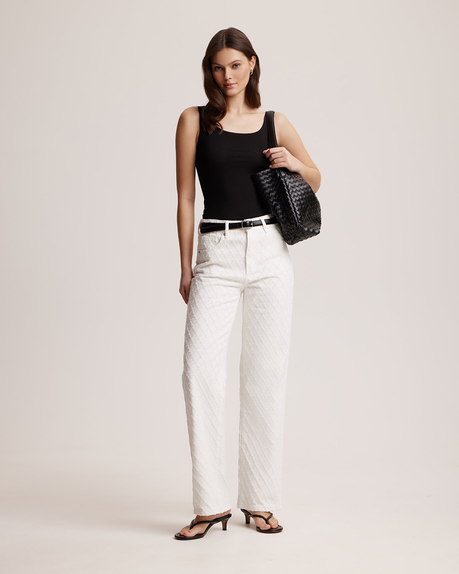 Textured jeans
