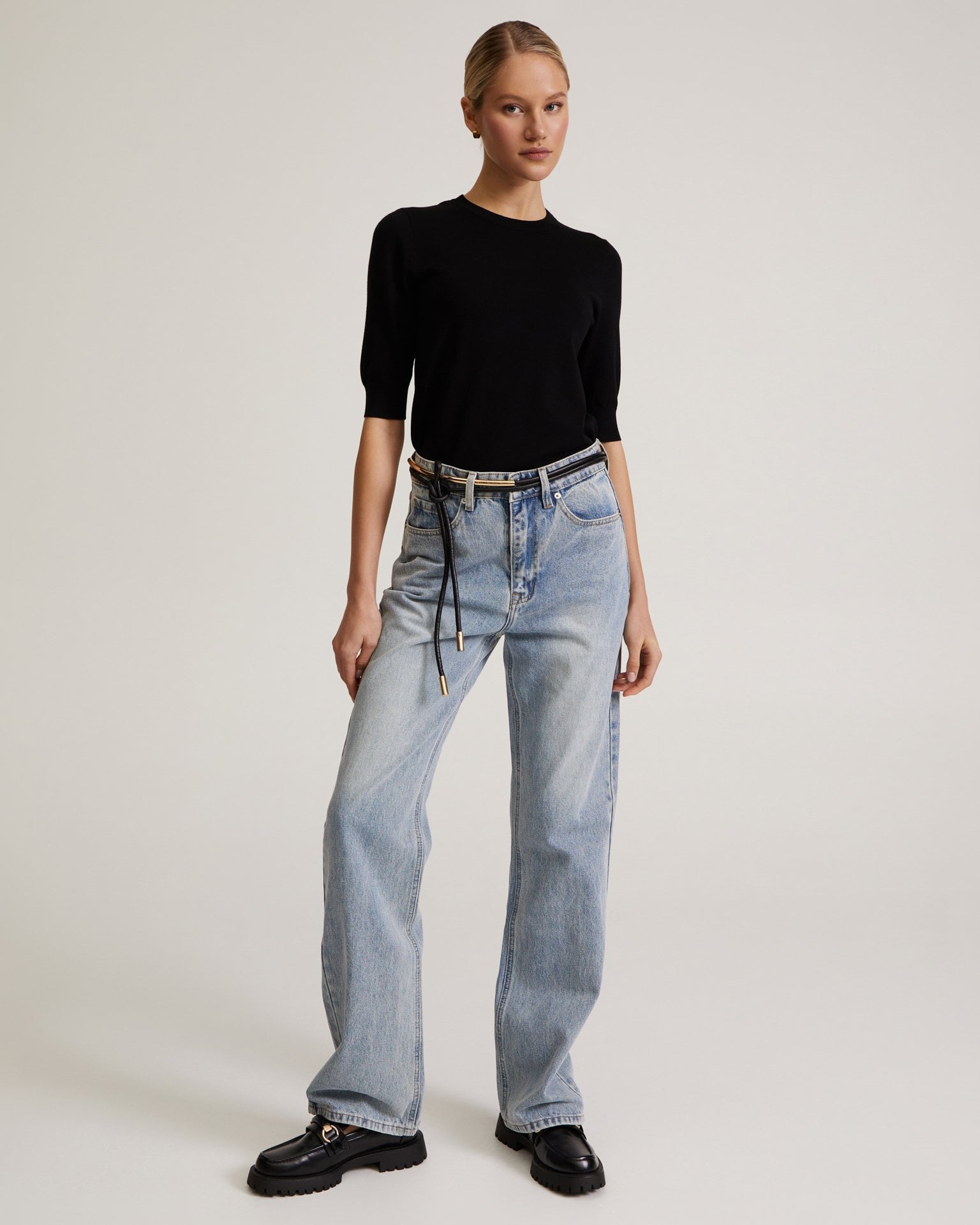 Distressed jeans