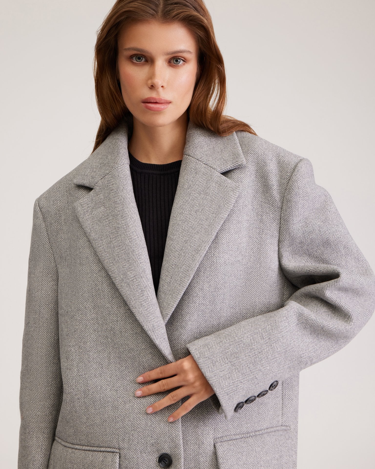 Grey wool blazer