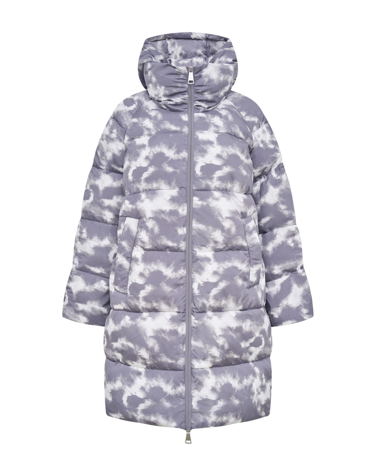 Basic printed puffer jacket
