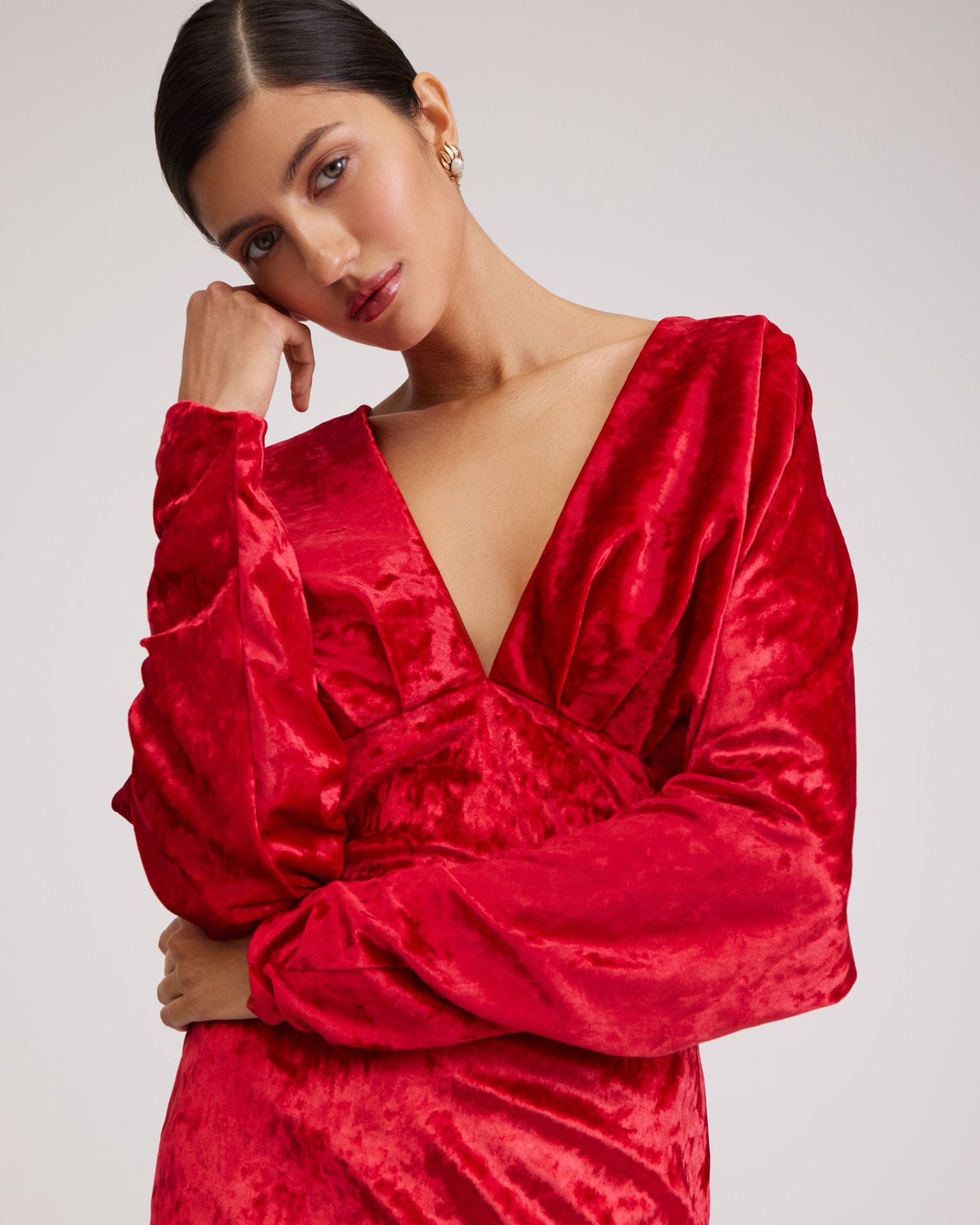 Red Velvet Dress