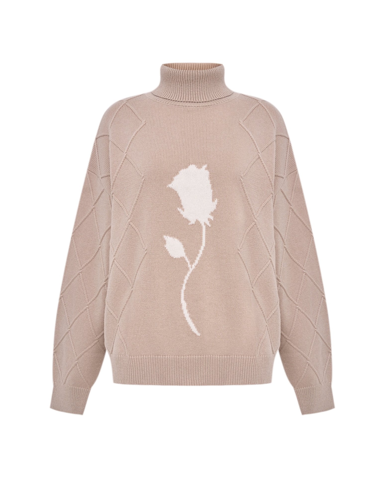 Sweater with voluminous sleeves