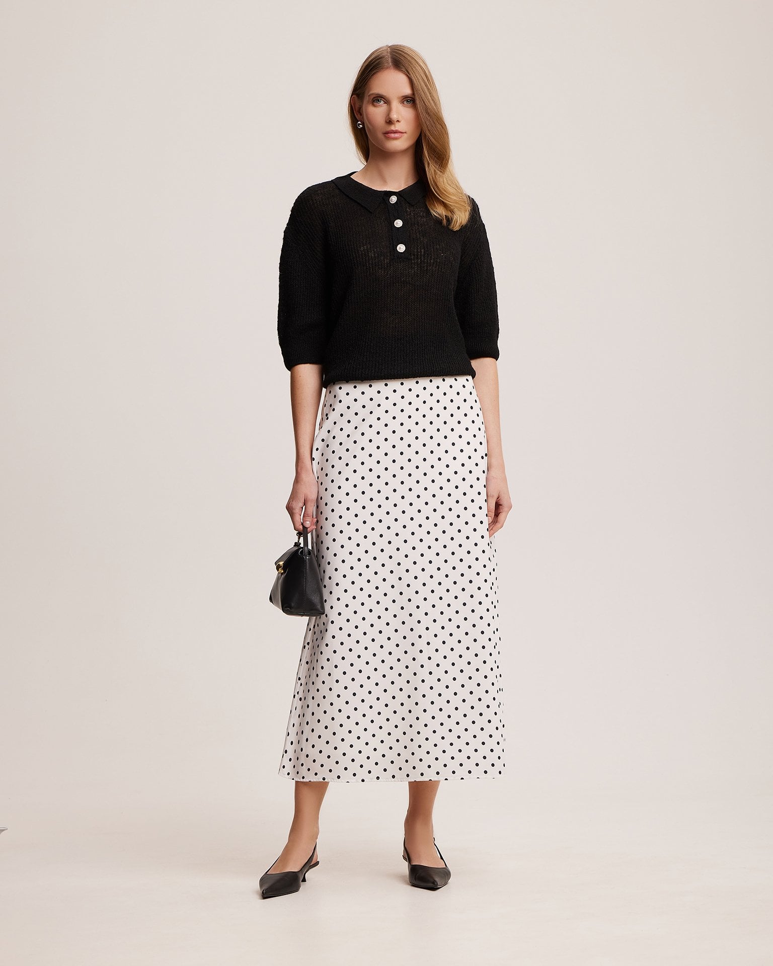 Polka dot skirt