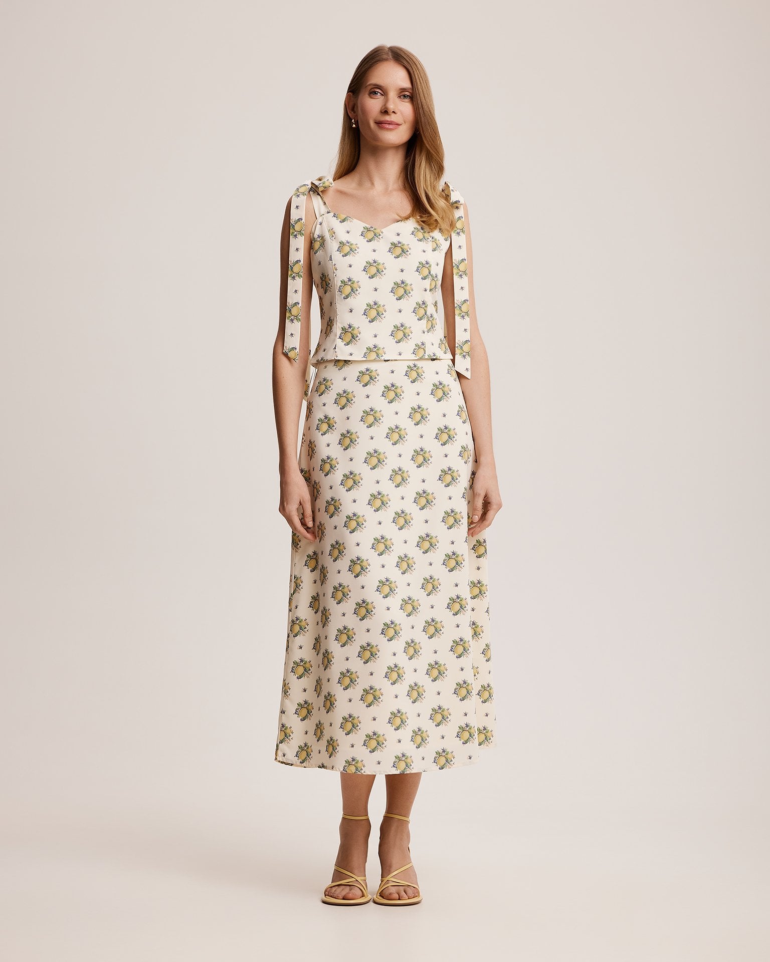 Lemon Print Skirt