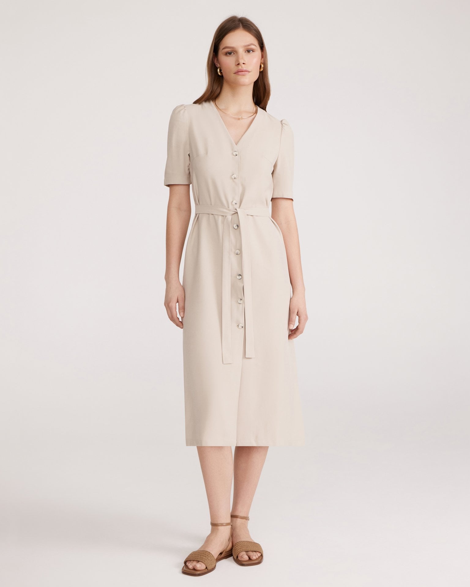 Cream-coloured dress