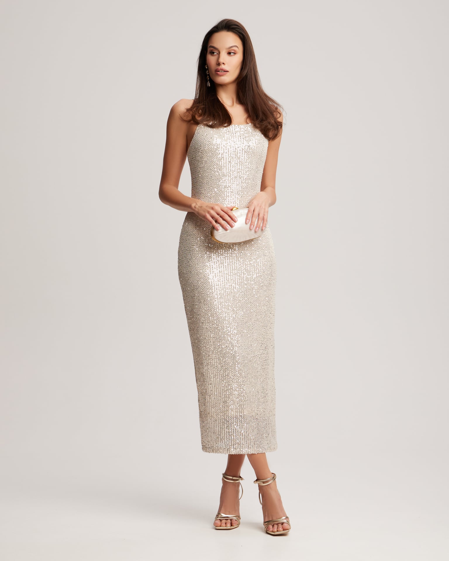 Sequin Midi Dress