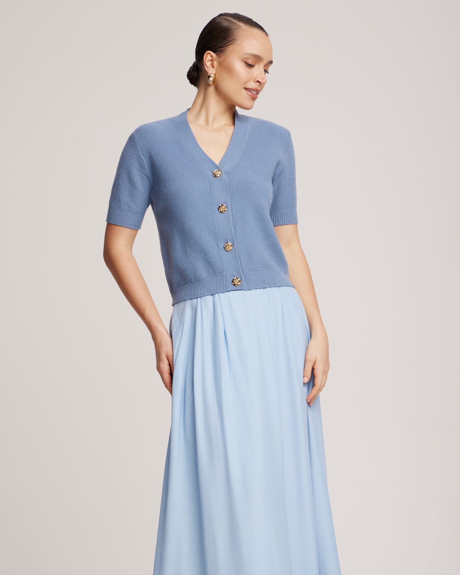 Short sleeve cardigan