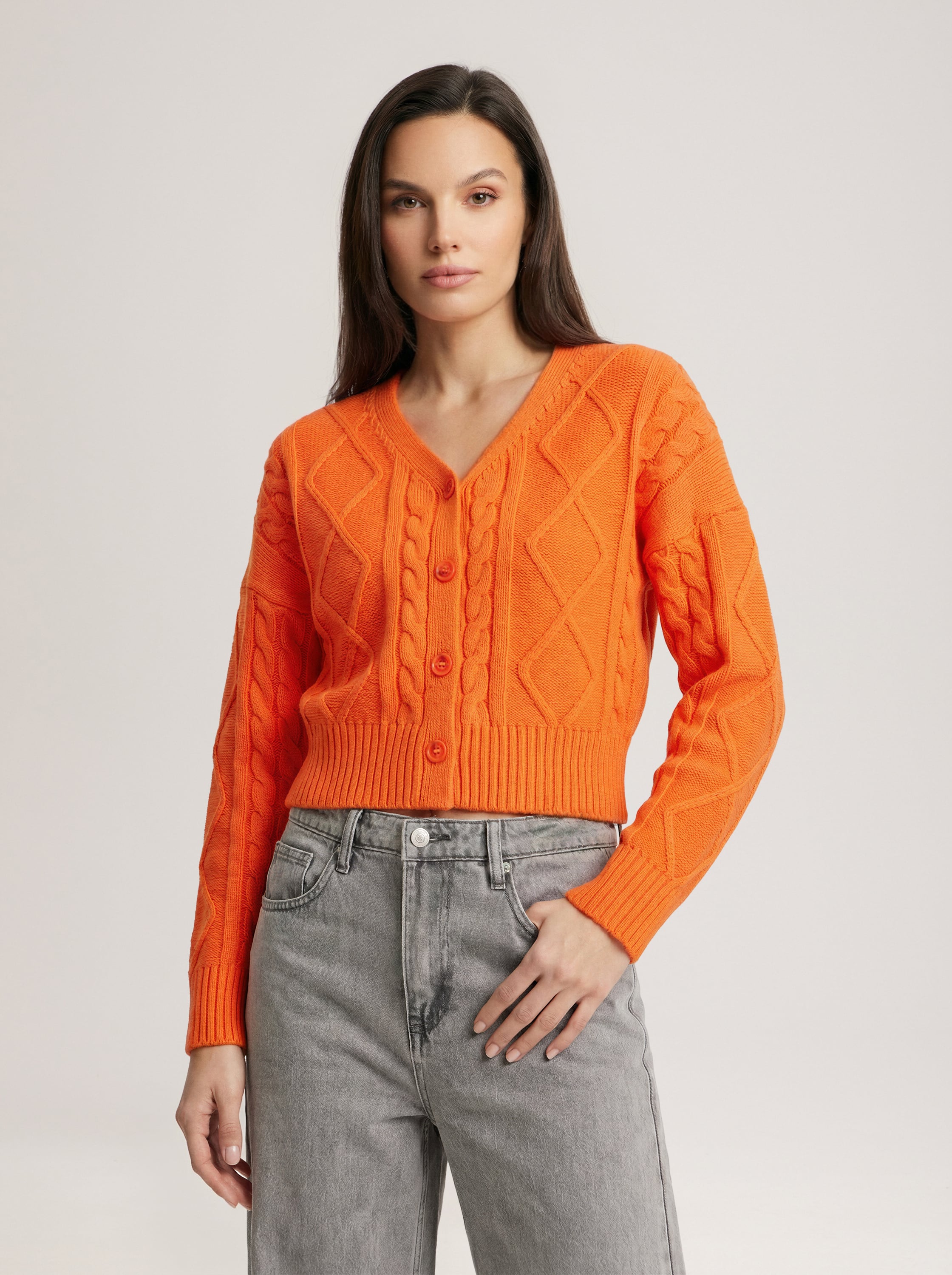 Orange cardigan