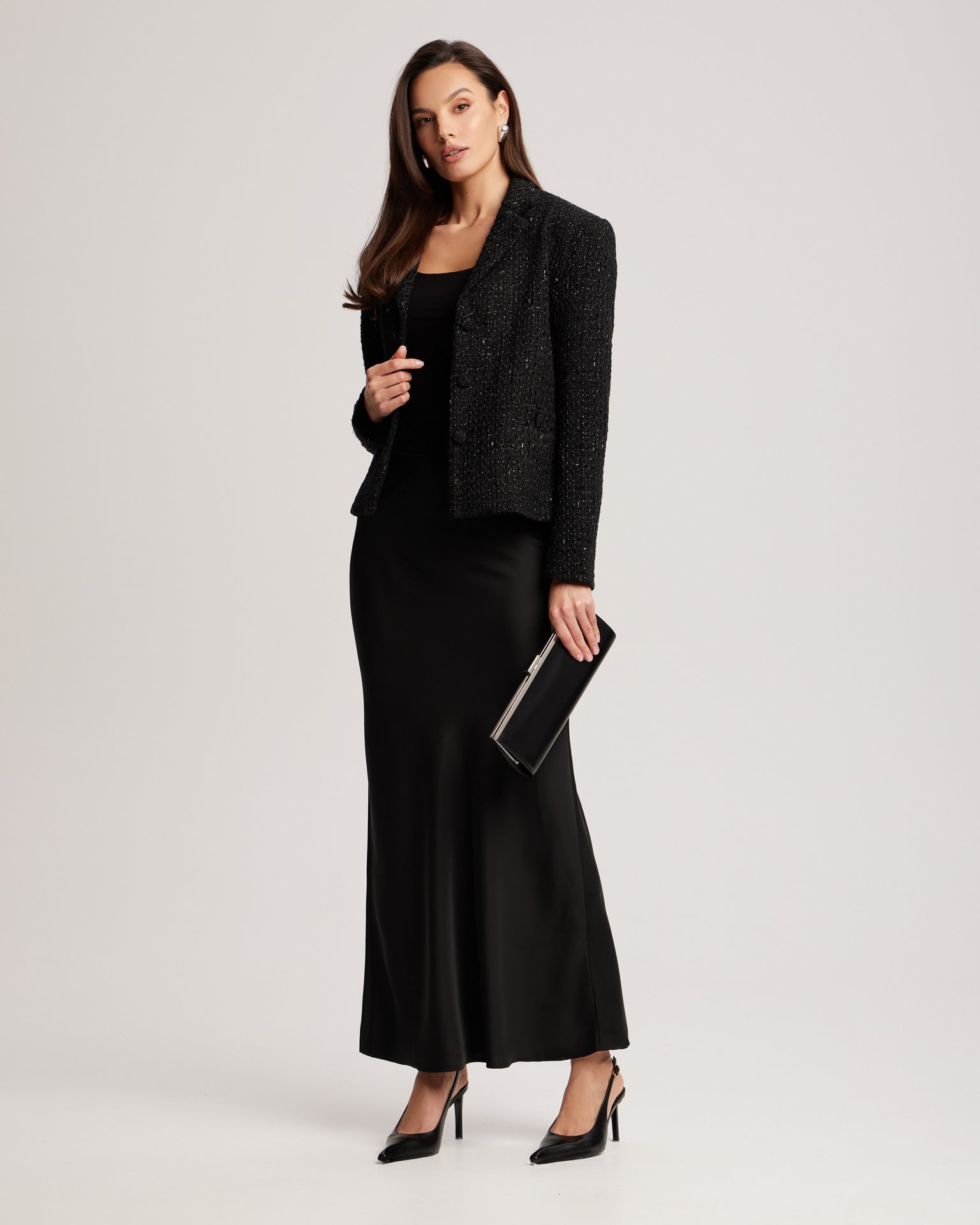 Black maxi skirt