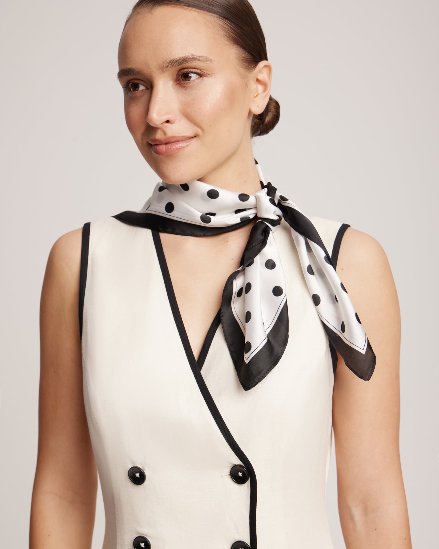 Polka dot scarf