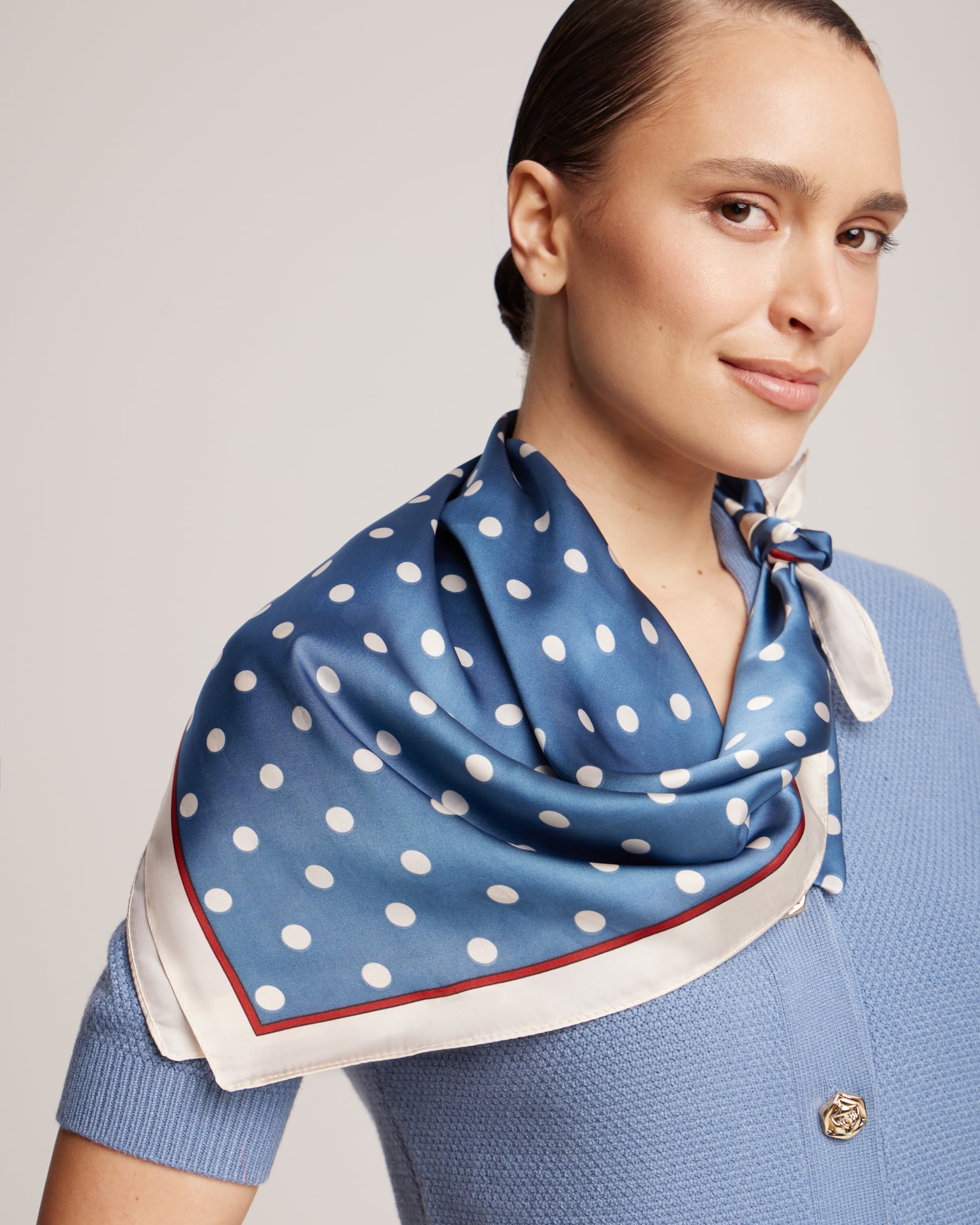 Polka dot scarf