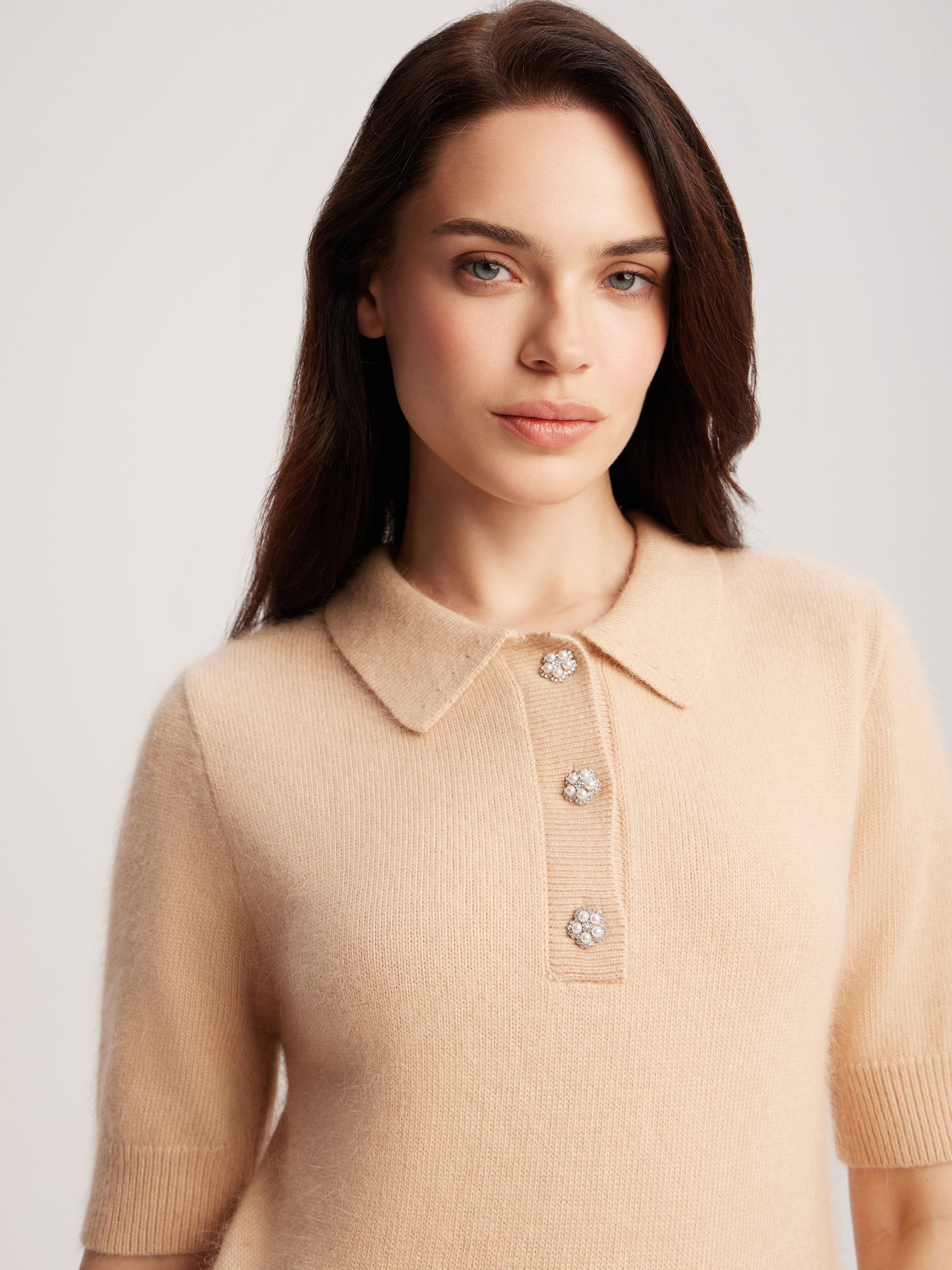 Angora polo jumper