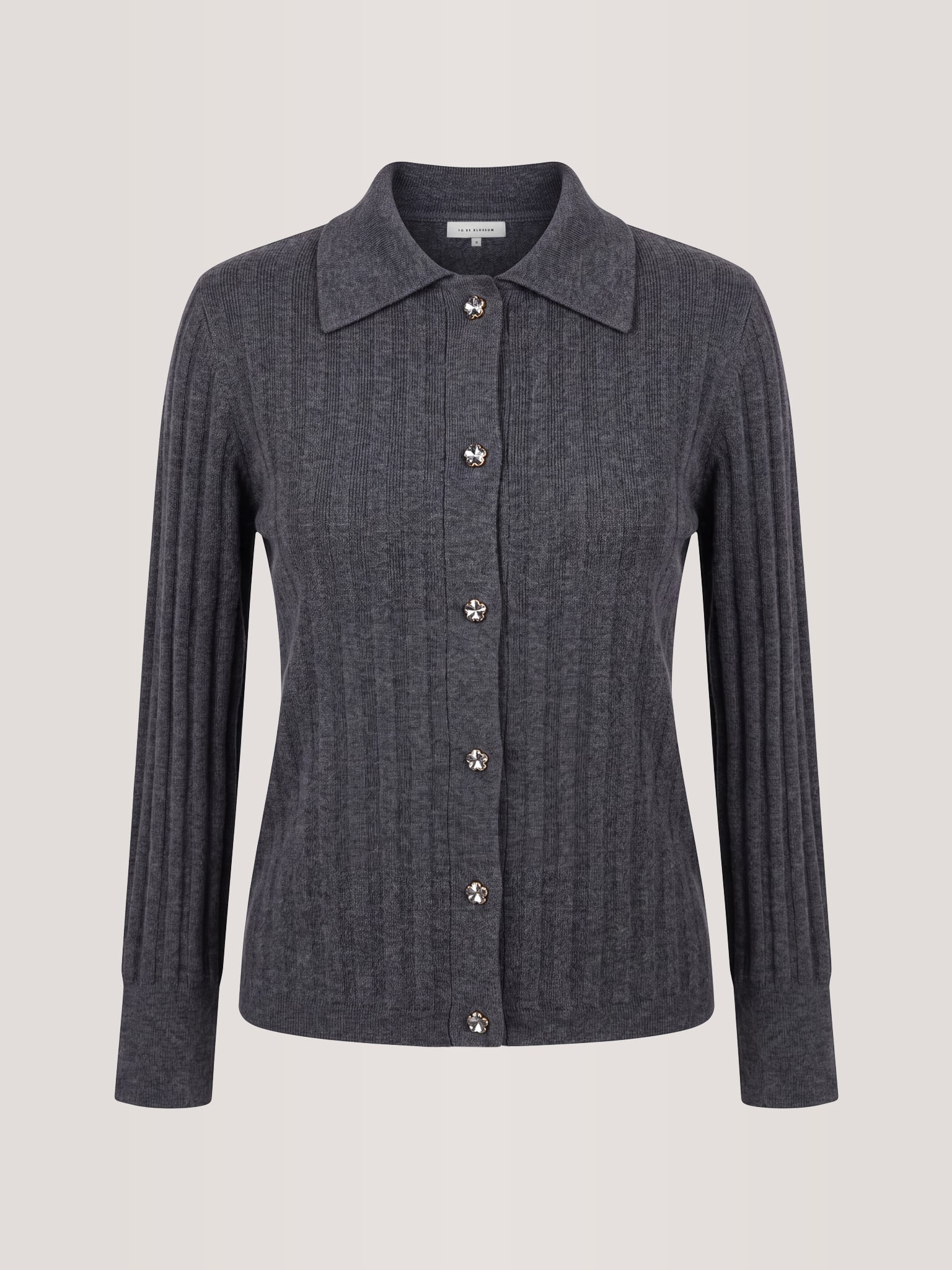 Cardigan with rhinestone buttons