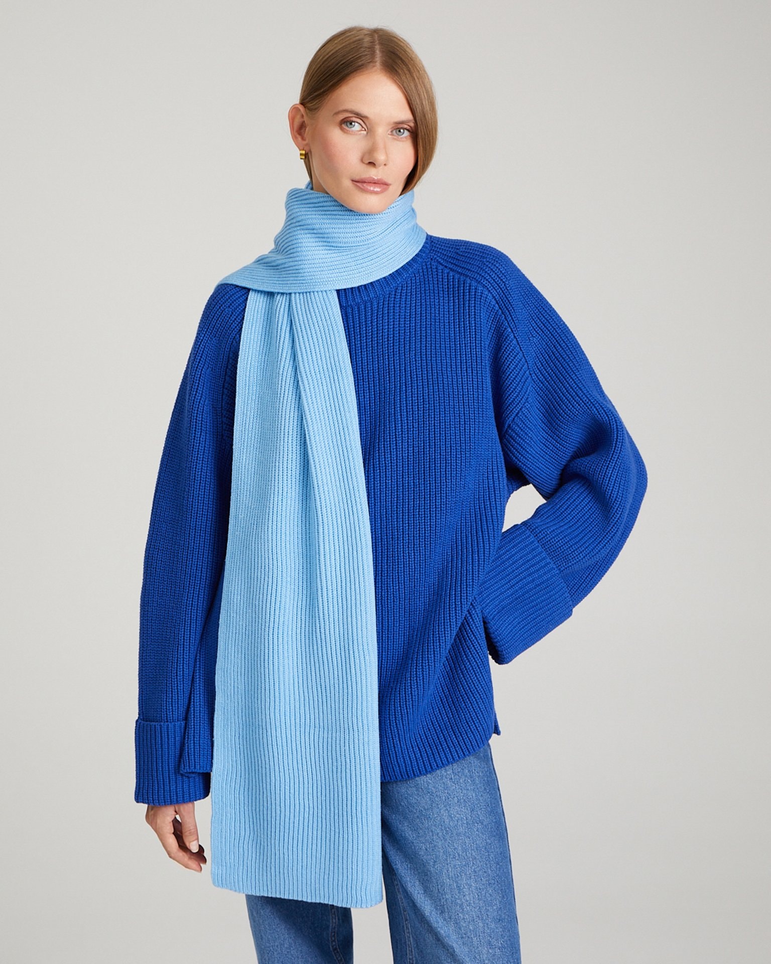 Blue scarf, Blue — photo 6