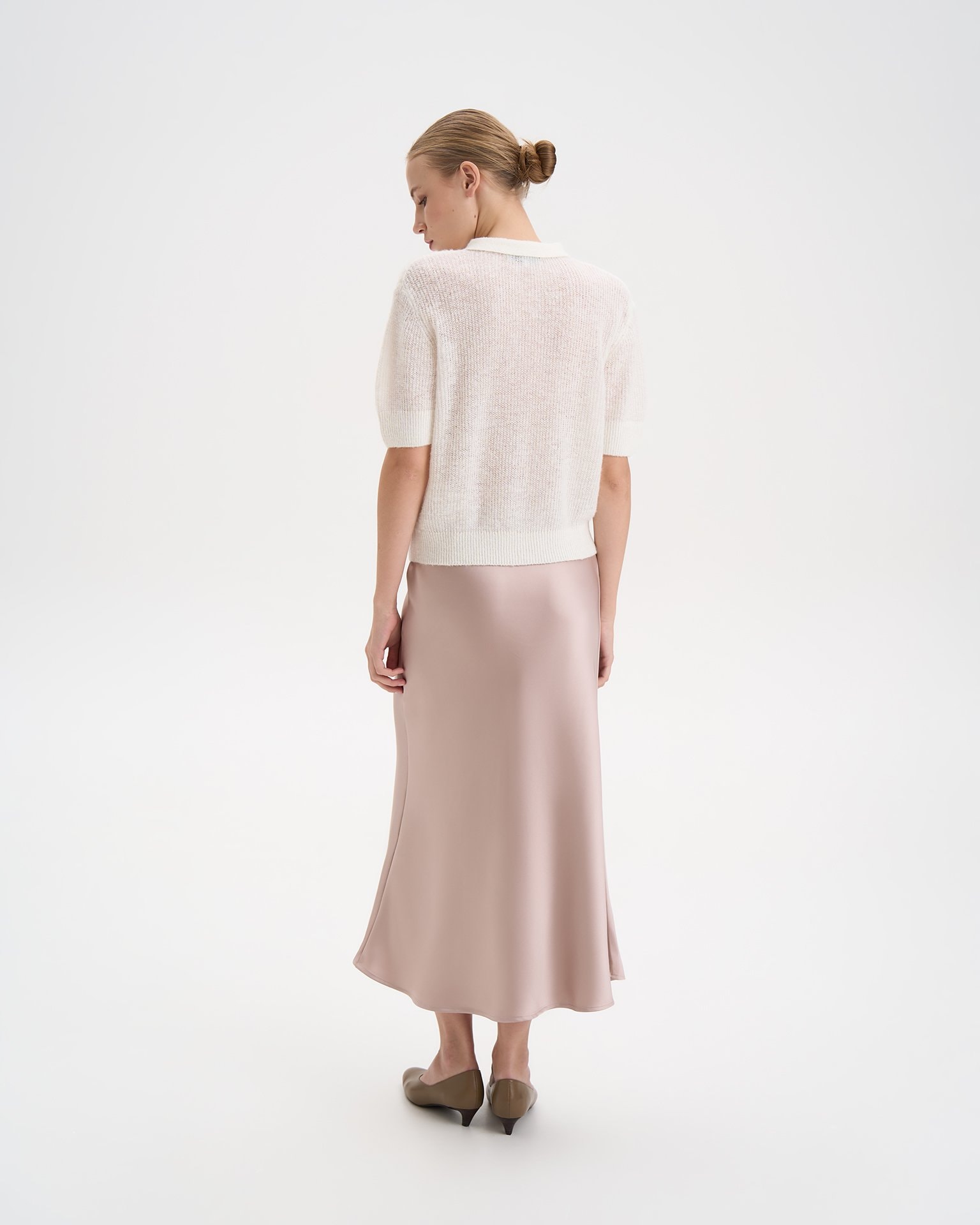 Midi skirt, Beige — photo 4
