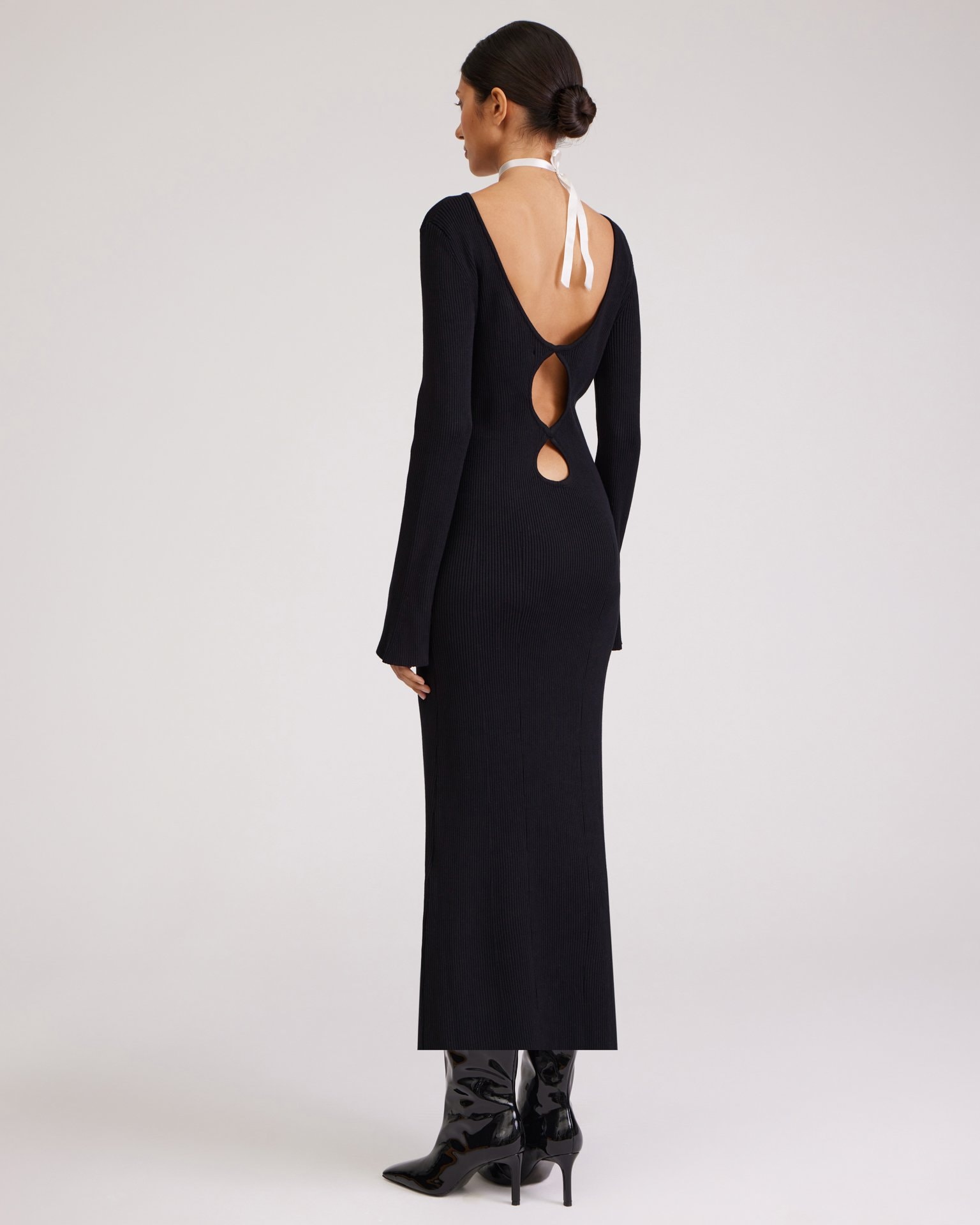 Fitted Black Dress, Black