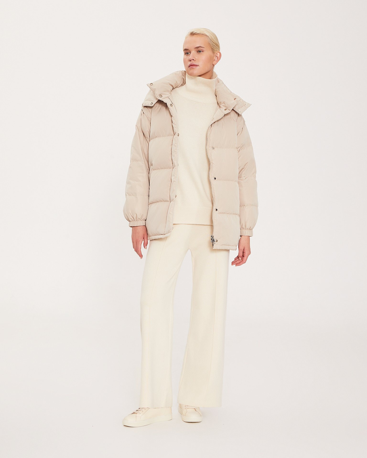 Elongated beige jacket, Beige — photo 3