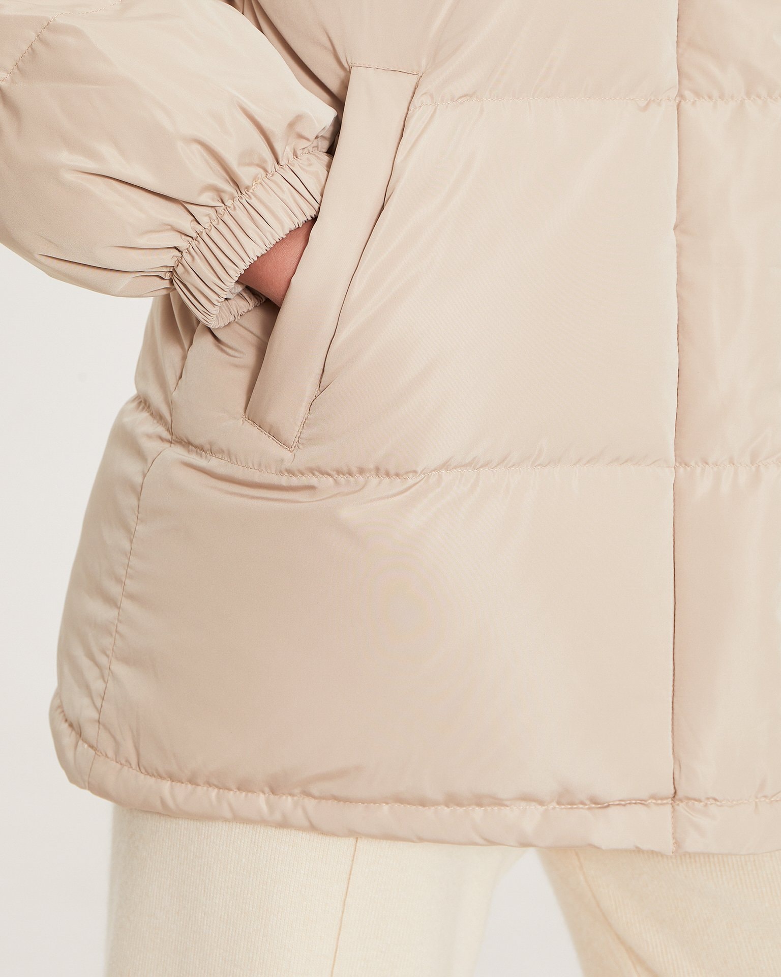 Elongated beige jacket, Beige — photo 6