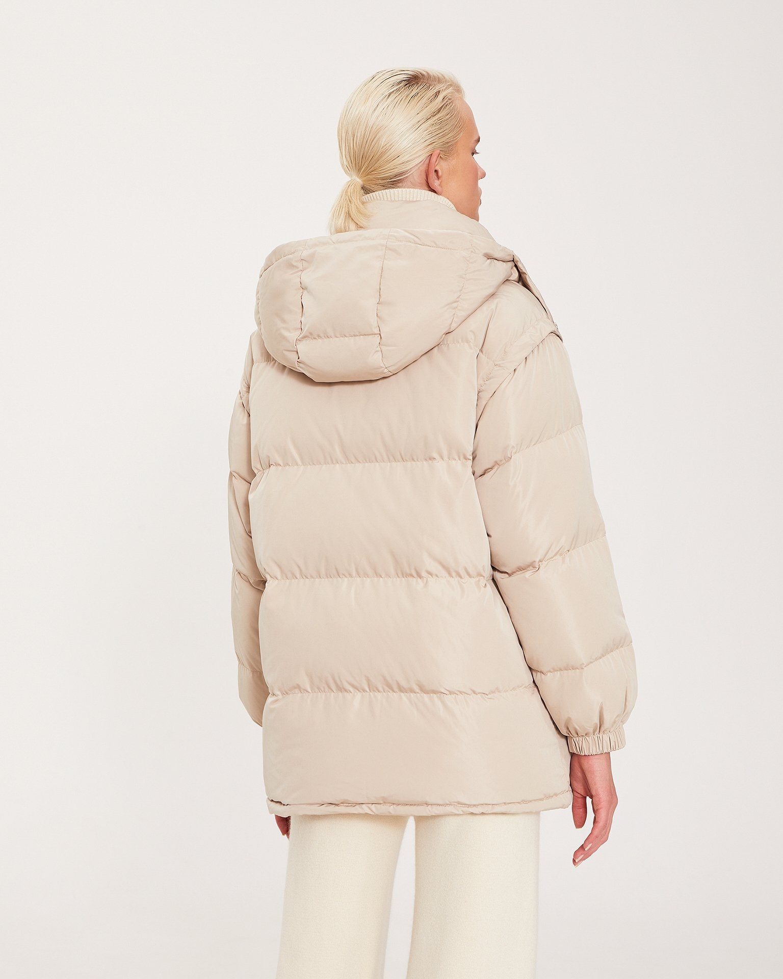 Elongated beige jacket, Beige — photo 4