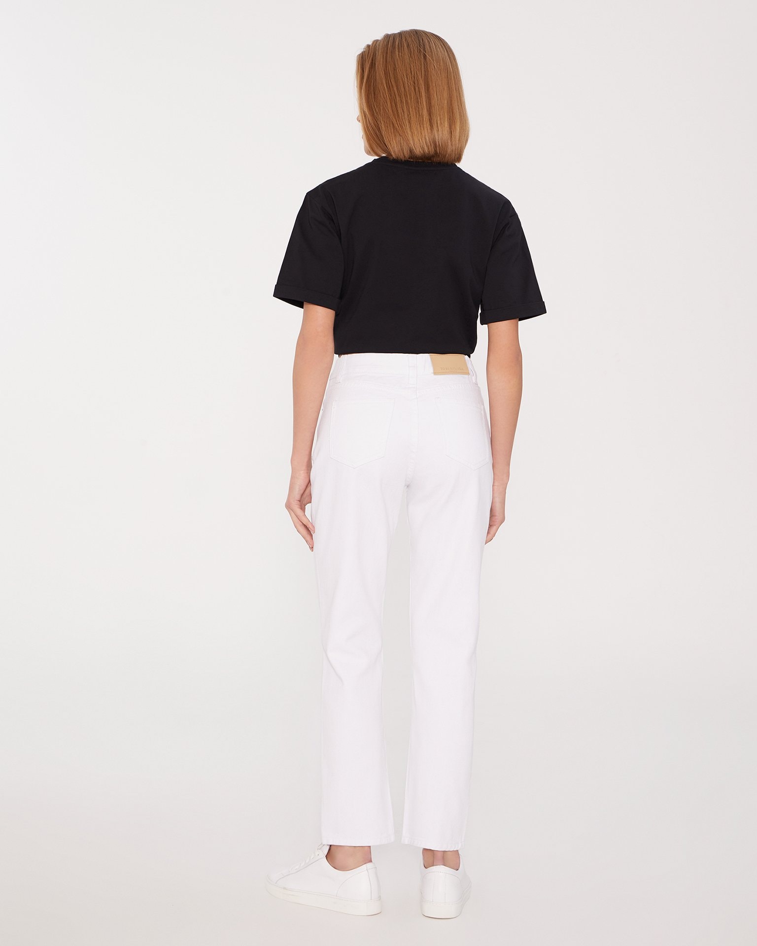 White mom jeans, White — photo 3