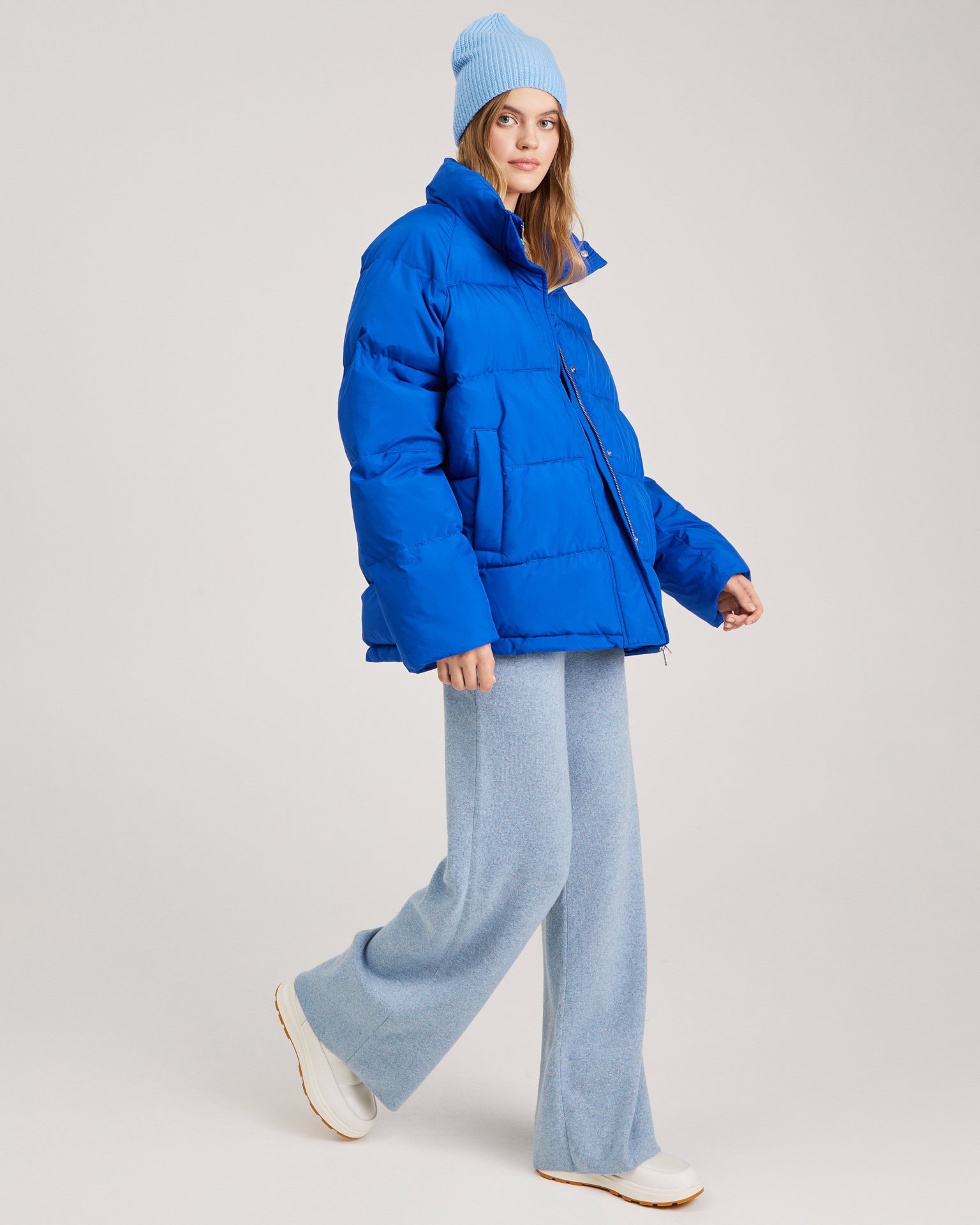 Oversize padded jacket, Blue — photo 2