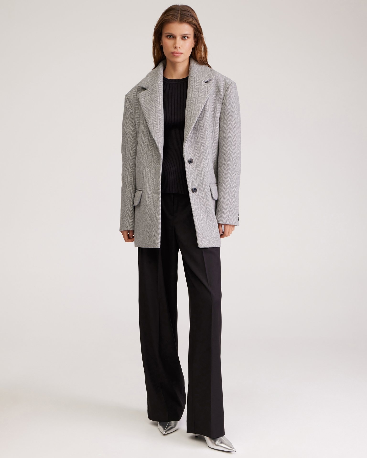 Grey wool blazer, Grey — photo 3