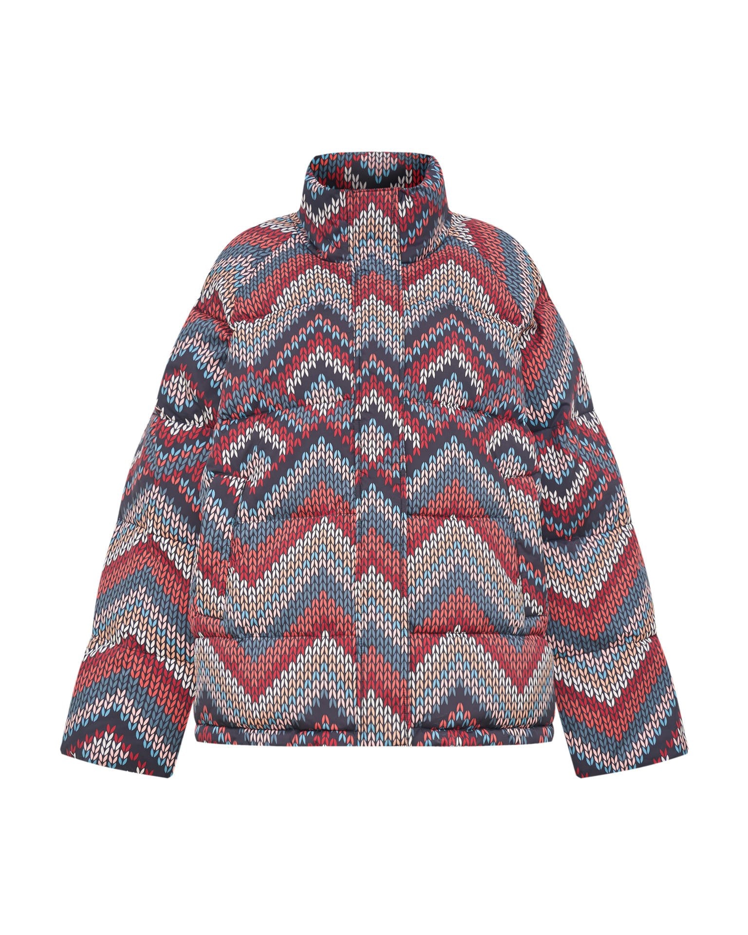 Cropped puffer jacket, Brown. — photo 7