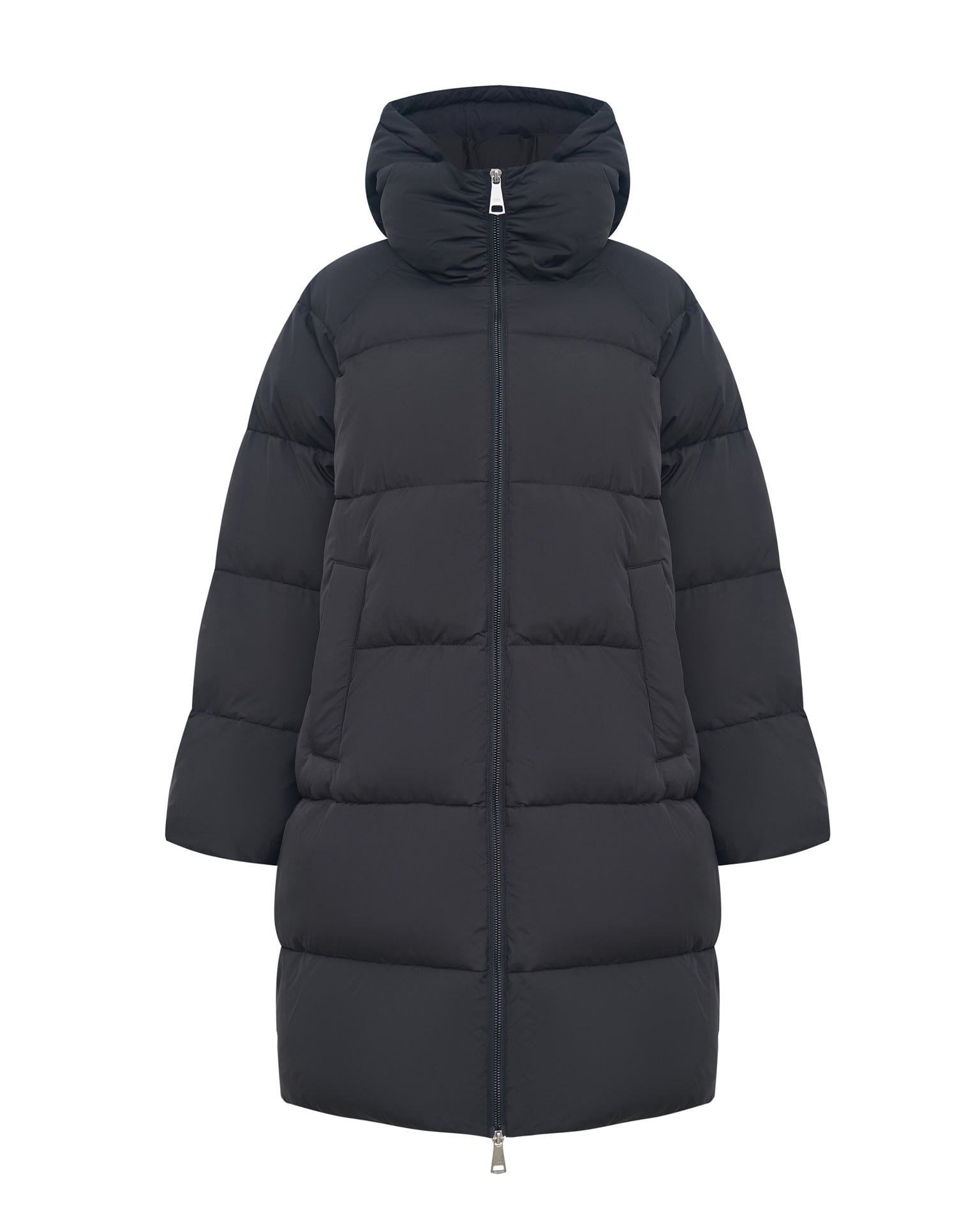 Essential black puffer coat, Black — photo 10