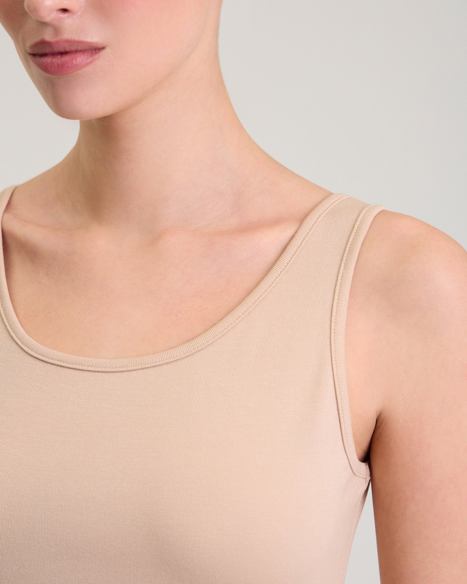 Beige Pinafore Dress, Beige — photo 9