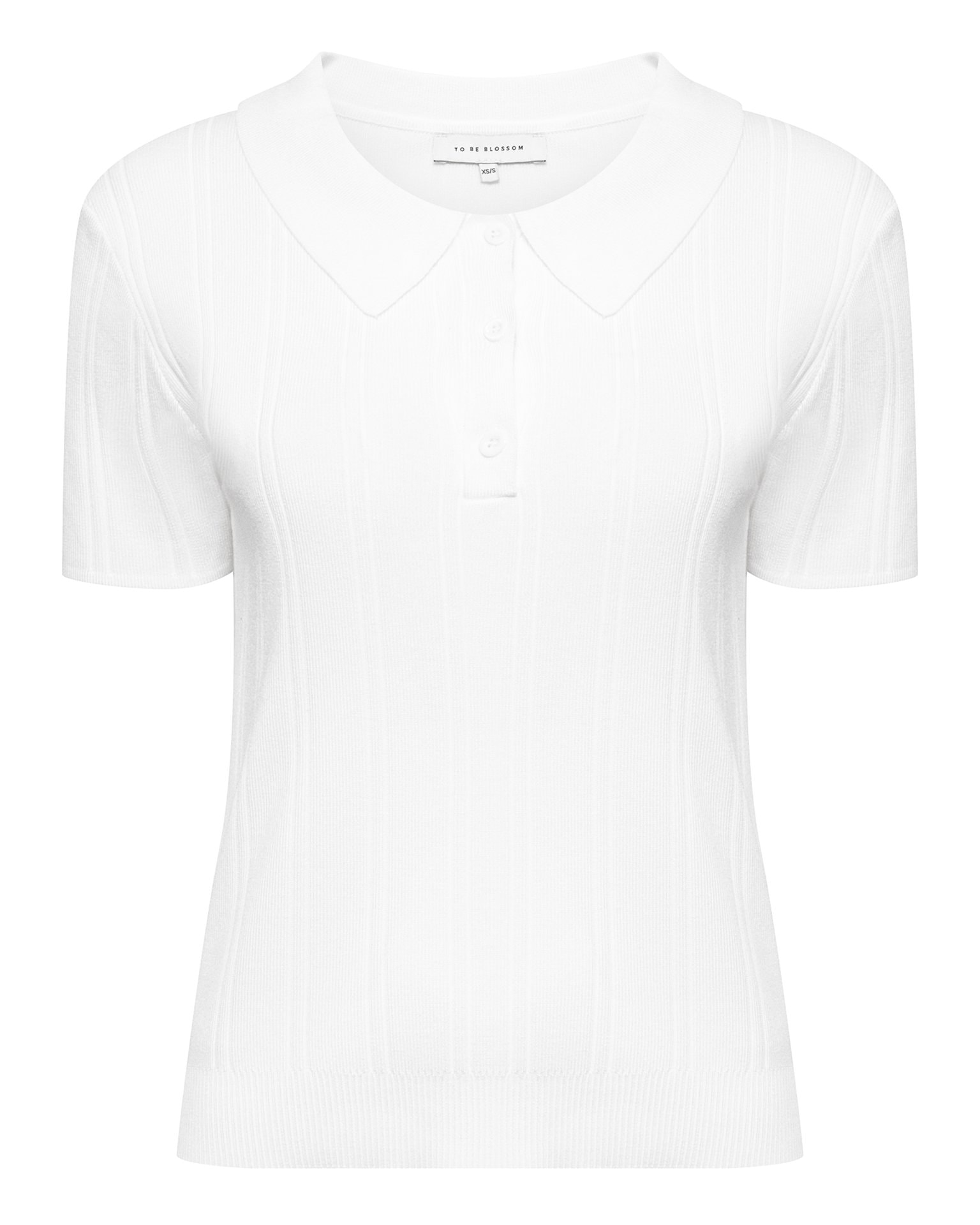 White polo t-shirt, White — photo 8
