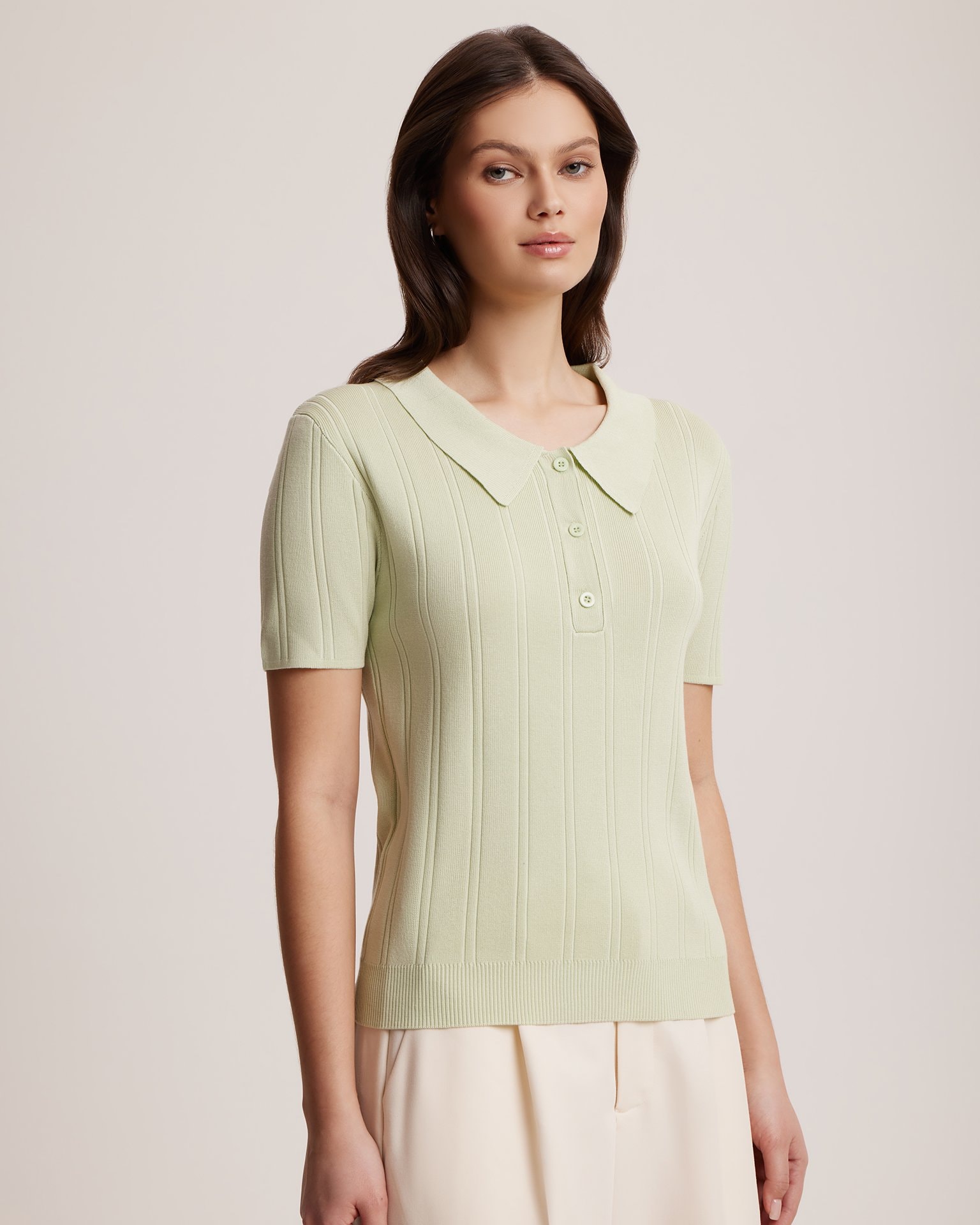 Polo t-shirt, Light Green. — photo 4
