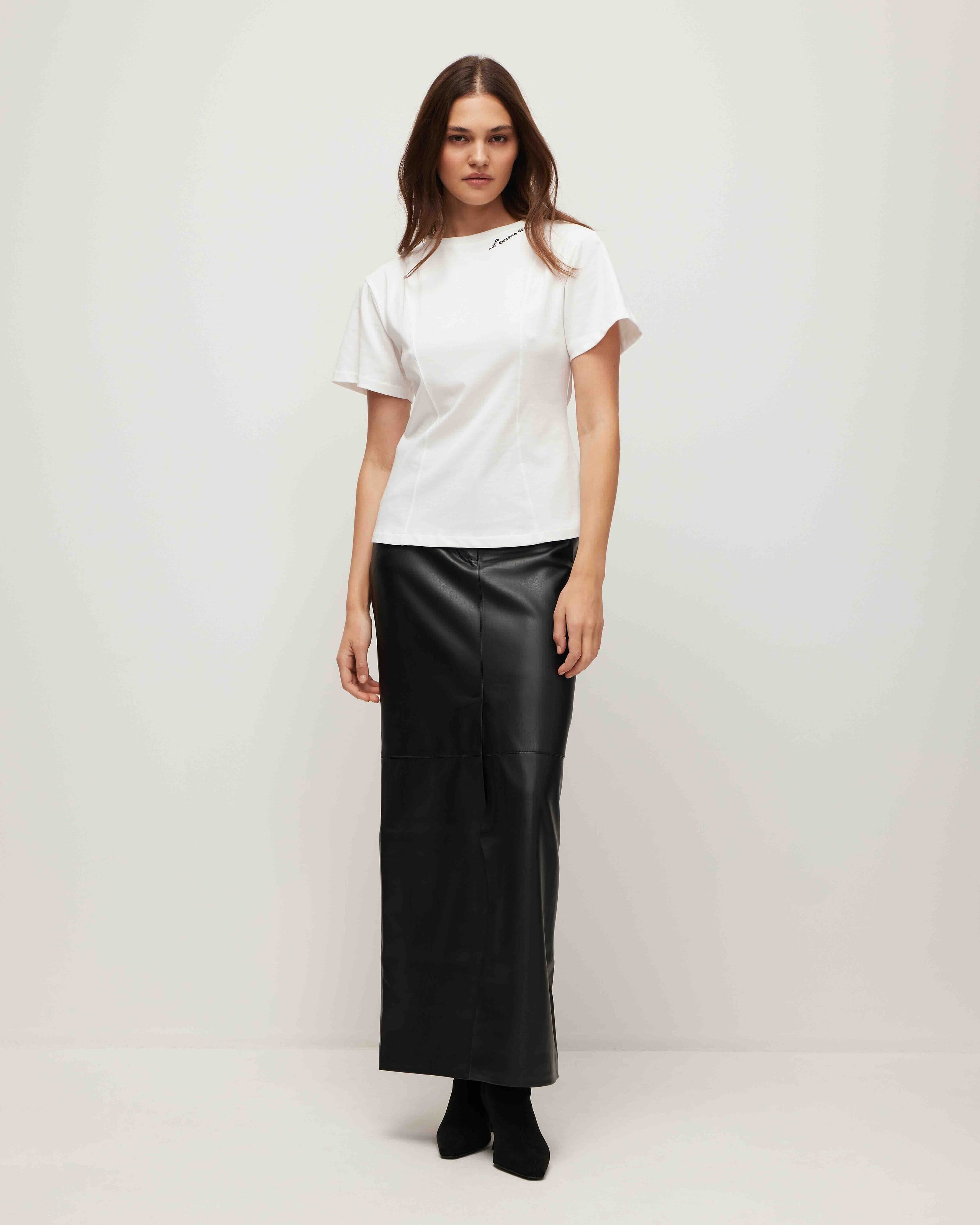 Fitted T-shirt, White — photo 2