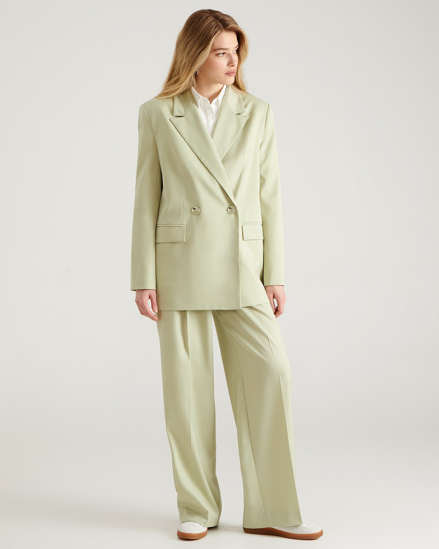 Longline Blazer, Mint