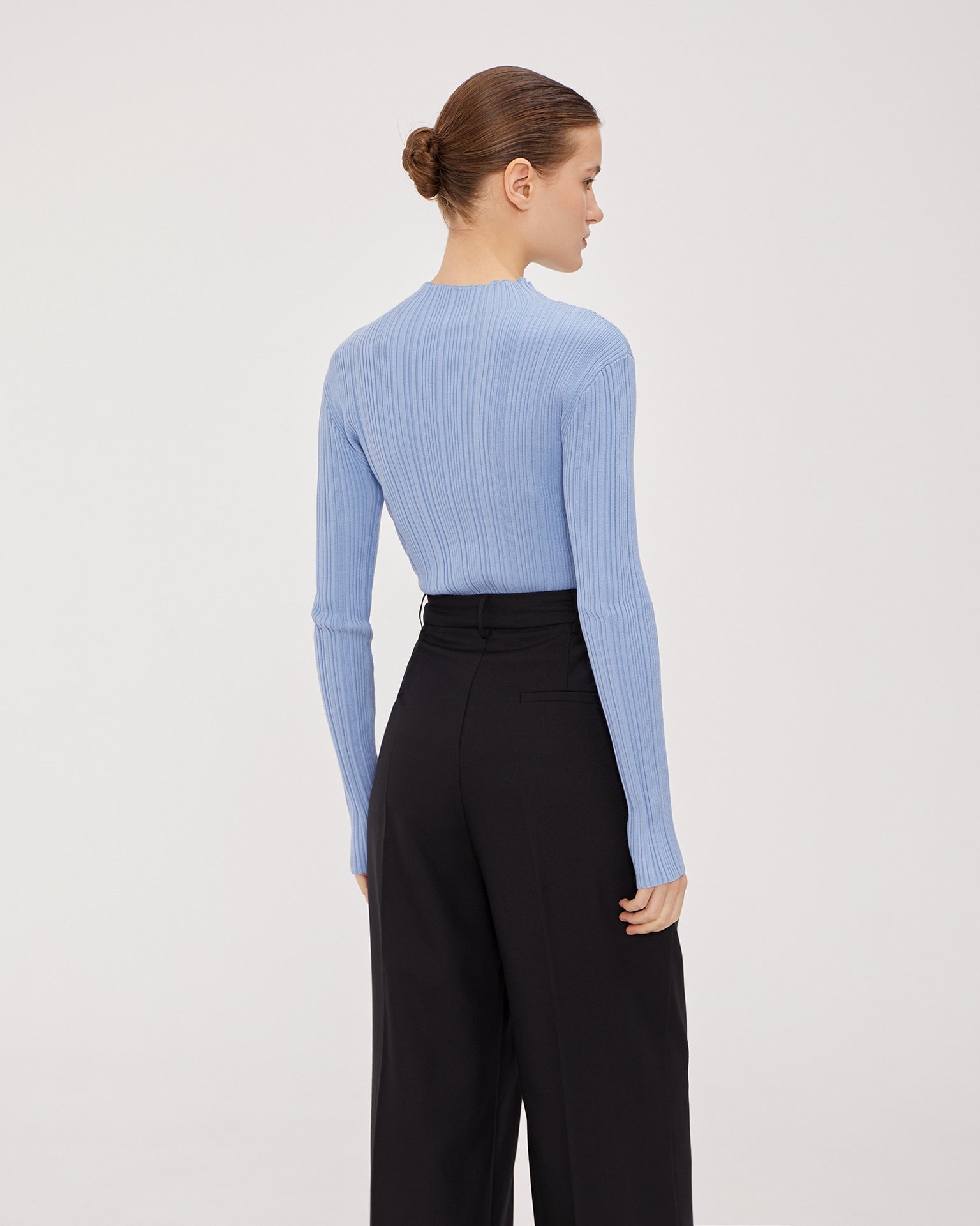 Fitted blue jumper, Blue — photo 4