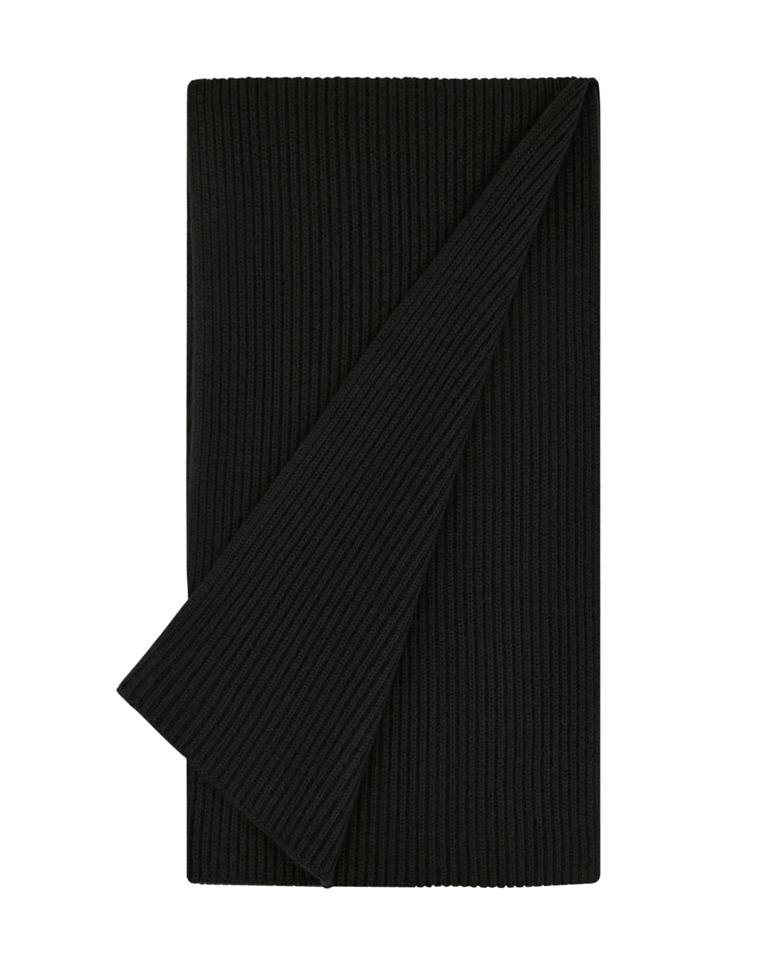 Wide scarf, Black — photo 6