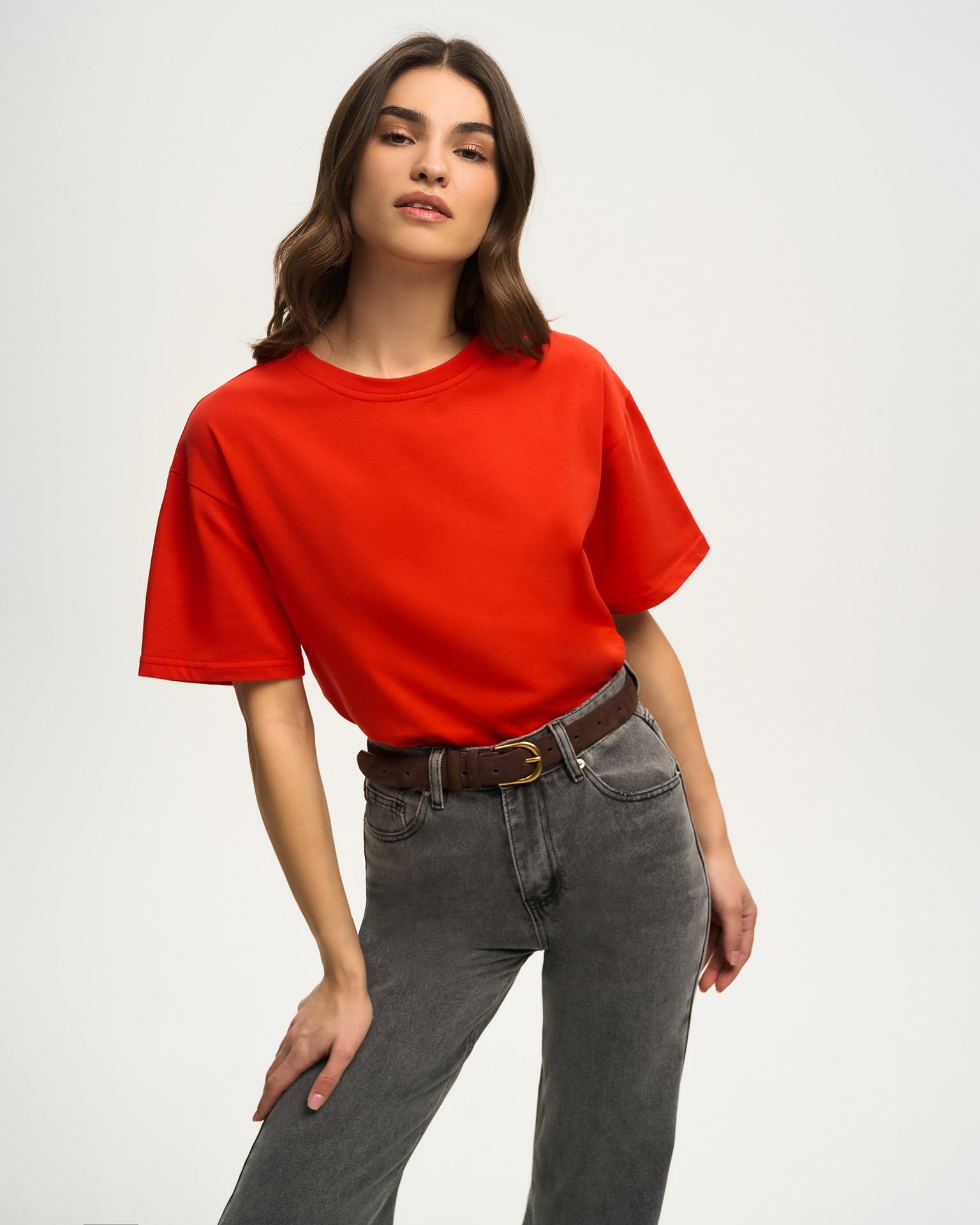 Basic red T-shirt, Red
