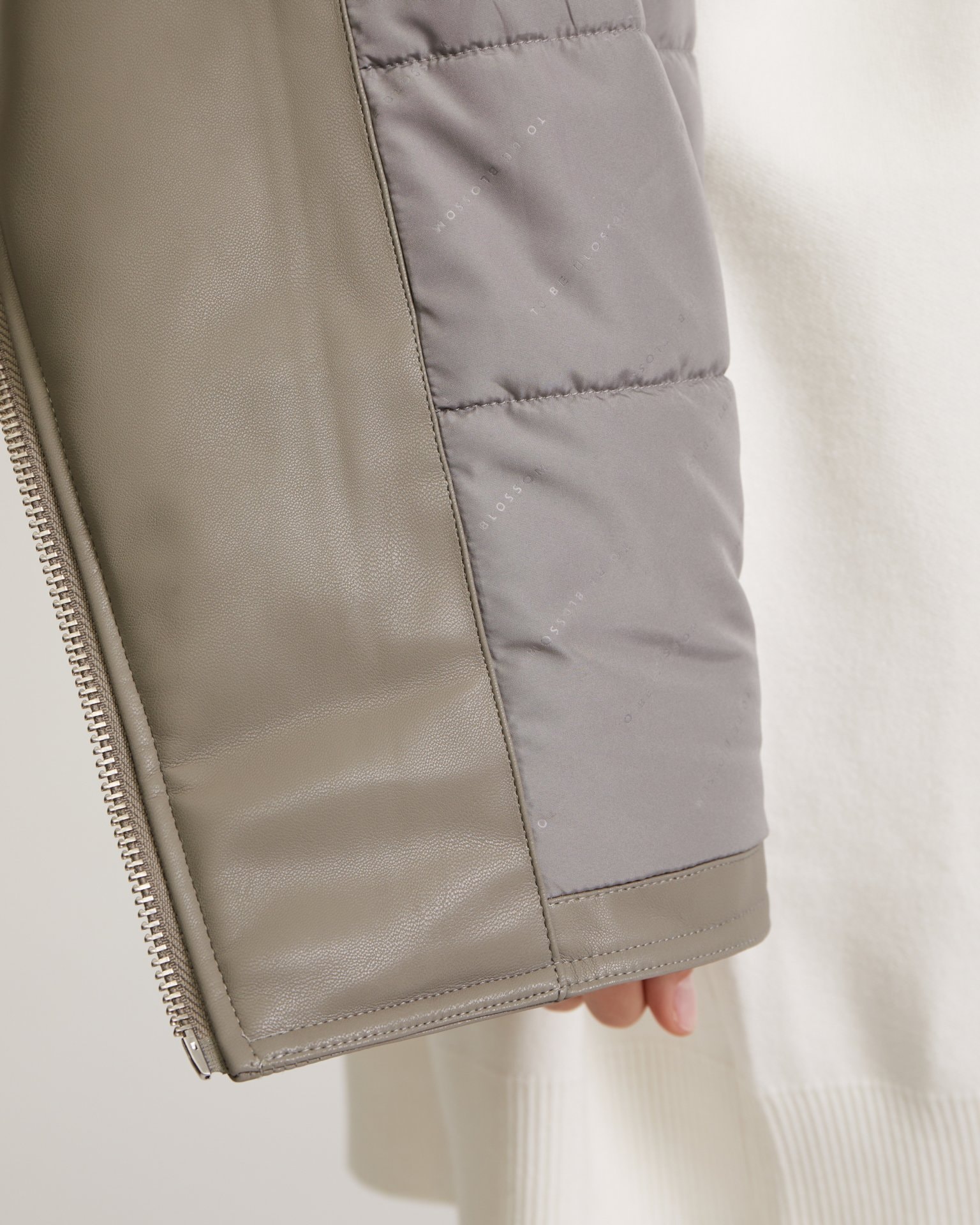 Insulated biker jacket, Grey — photo 14