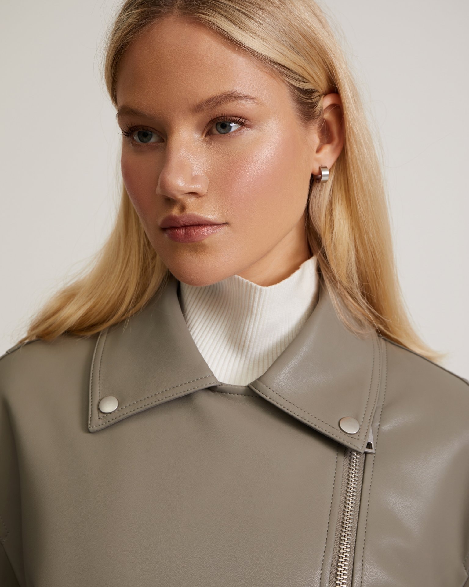 Insulated biker jacket, Grey — photo 11