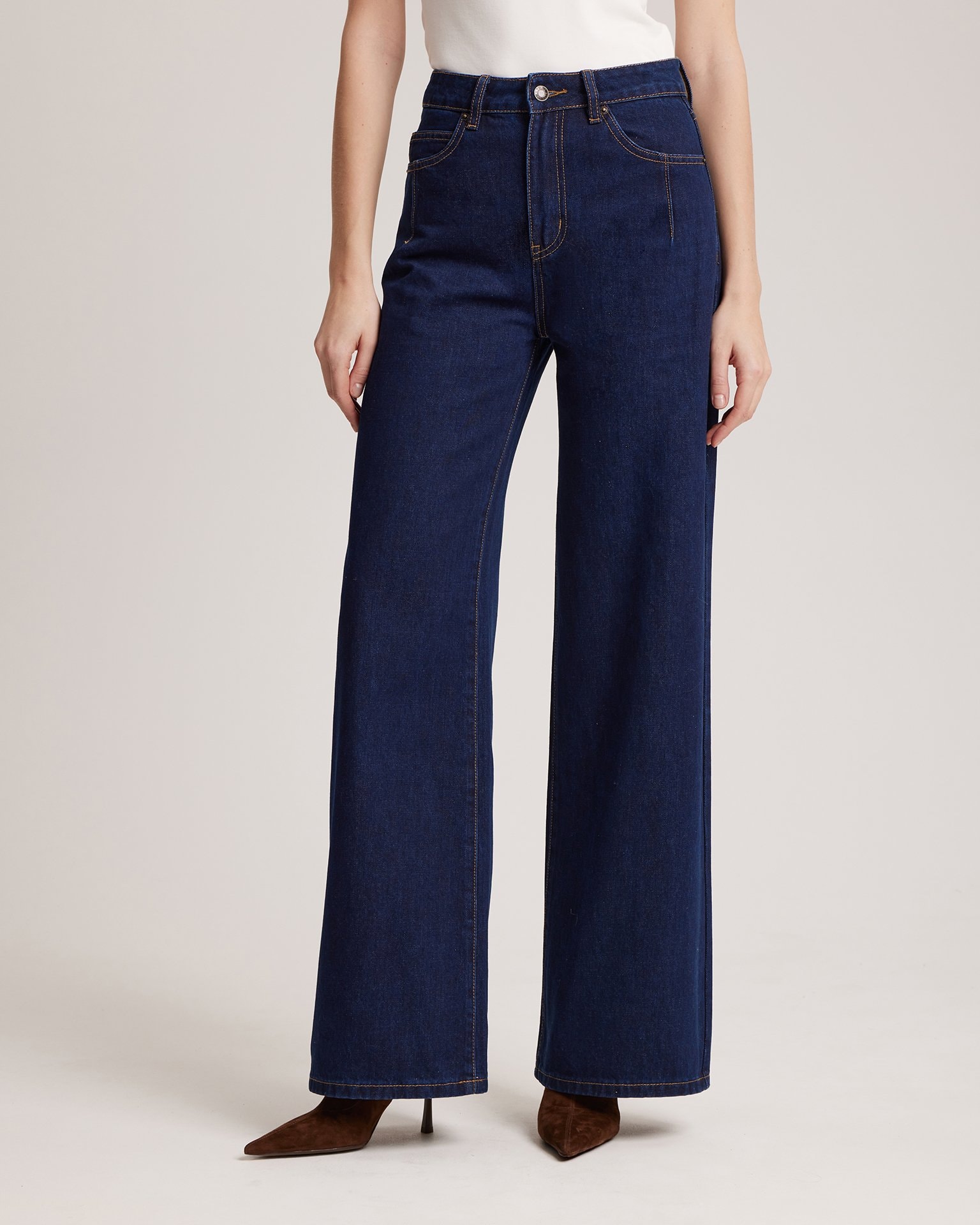 Wide-leg jeans, Dark Blue