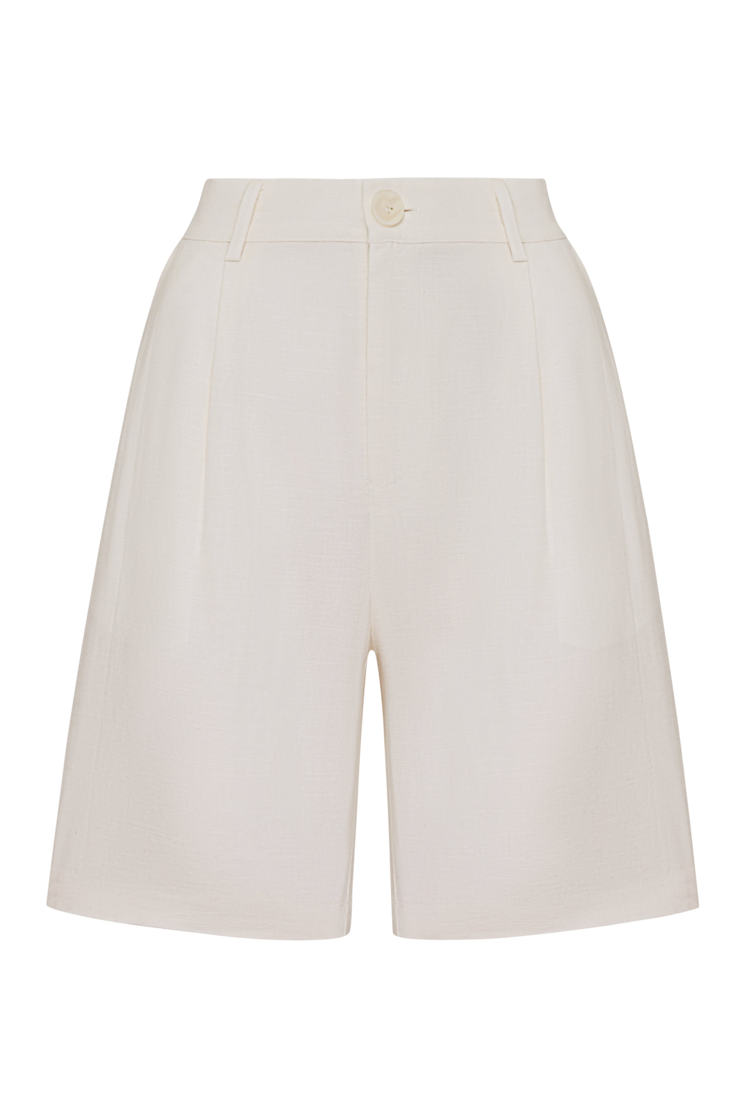 Linen Bermuda shorts, White — photo 7