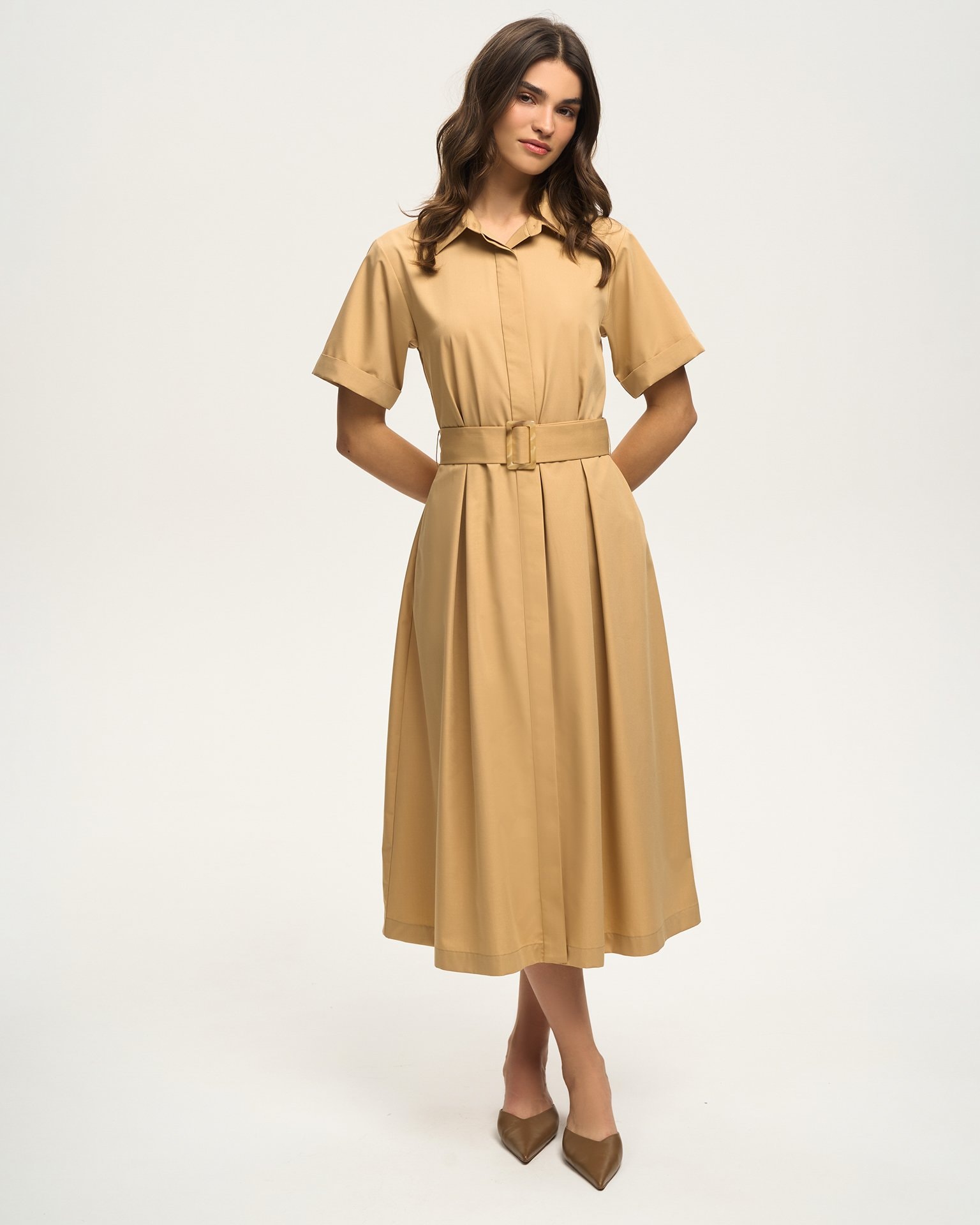 Sand-coloured dress, Sand — photo 2