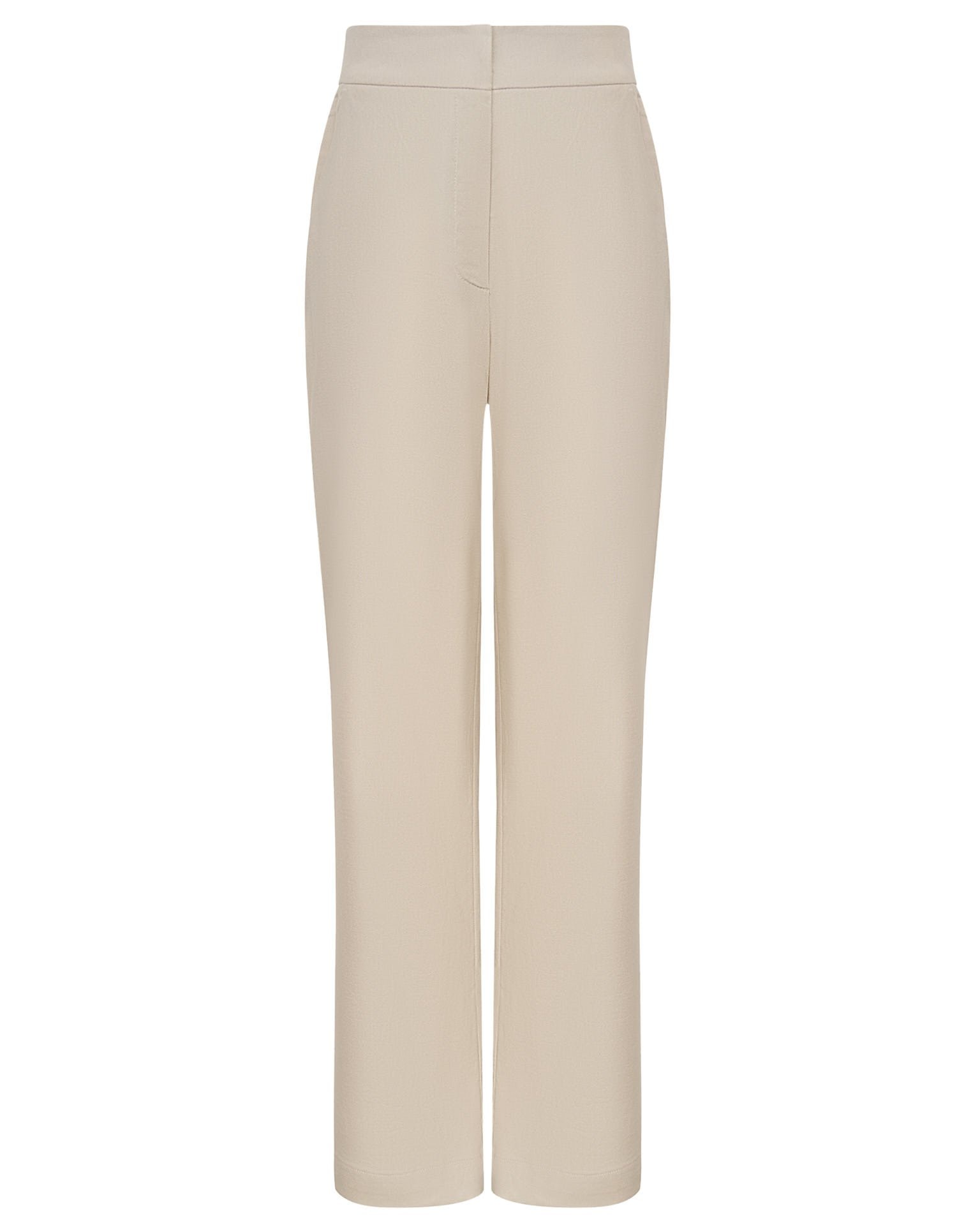 Beige linen trousers, Beige — photo 6