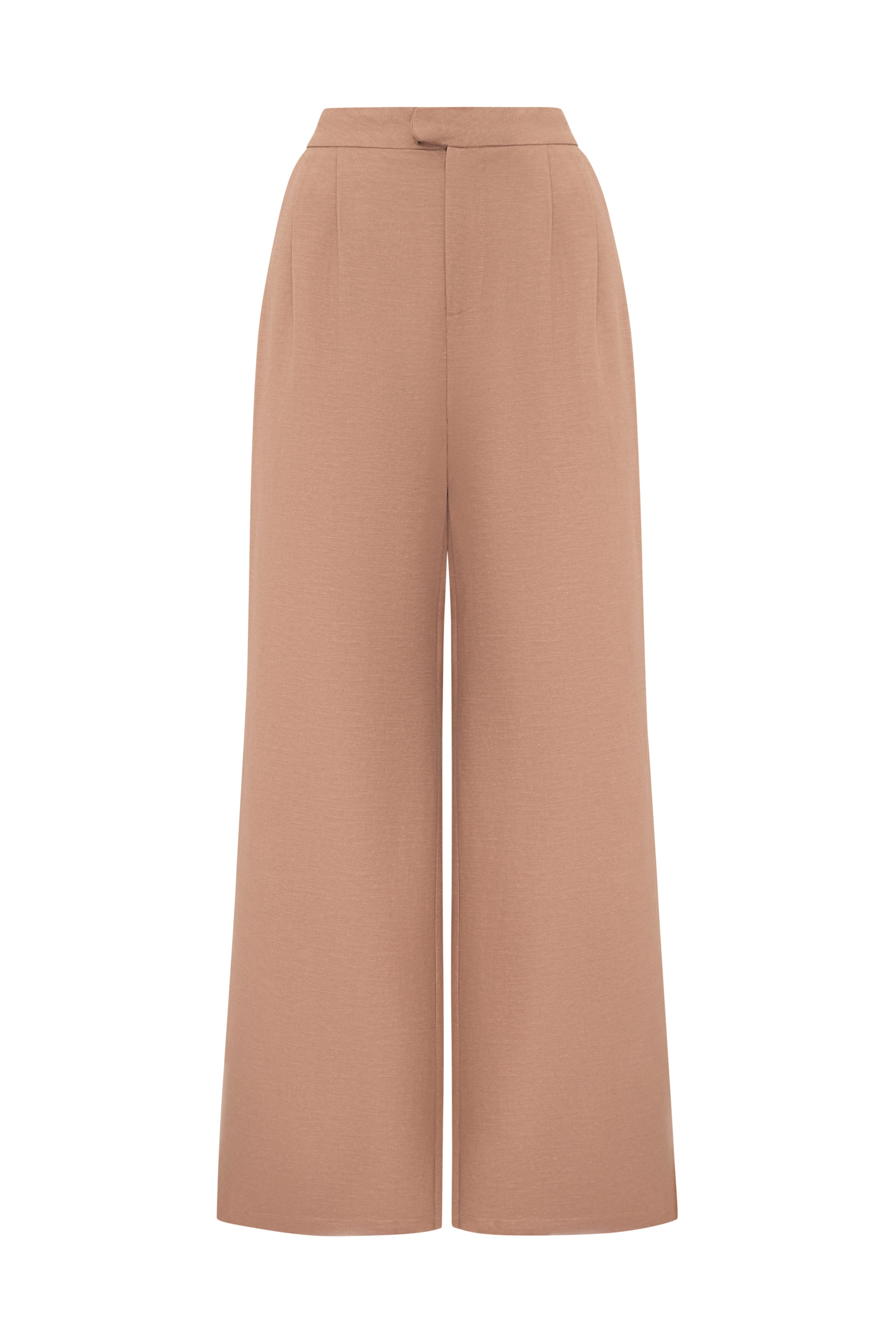 Linen Trousers, Brown-Beige — photo 6