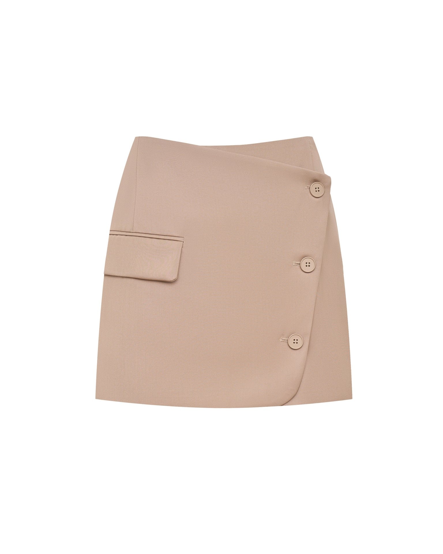 Beige mini skirt, Beige — photo 8