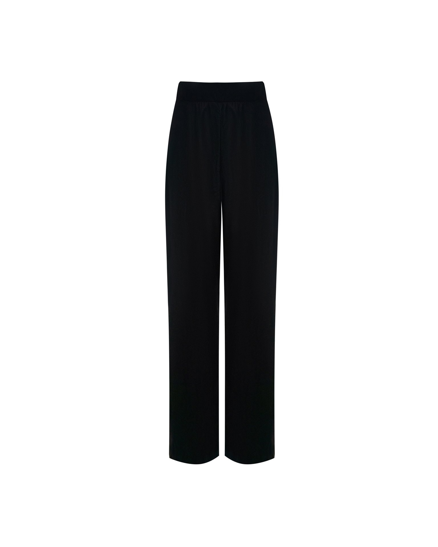 Knit trousers in black, Black — photo 6