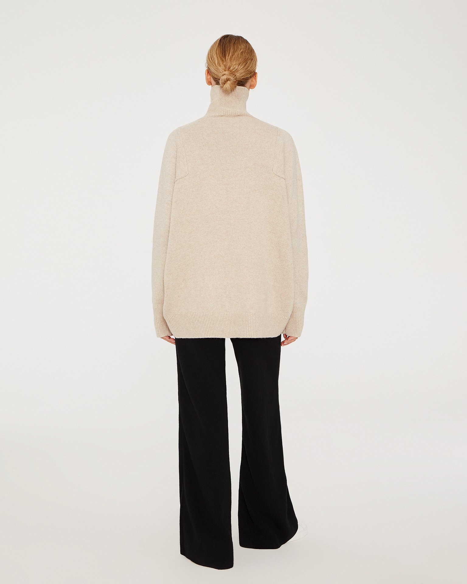 Knit trousers in black, Black — photo 4