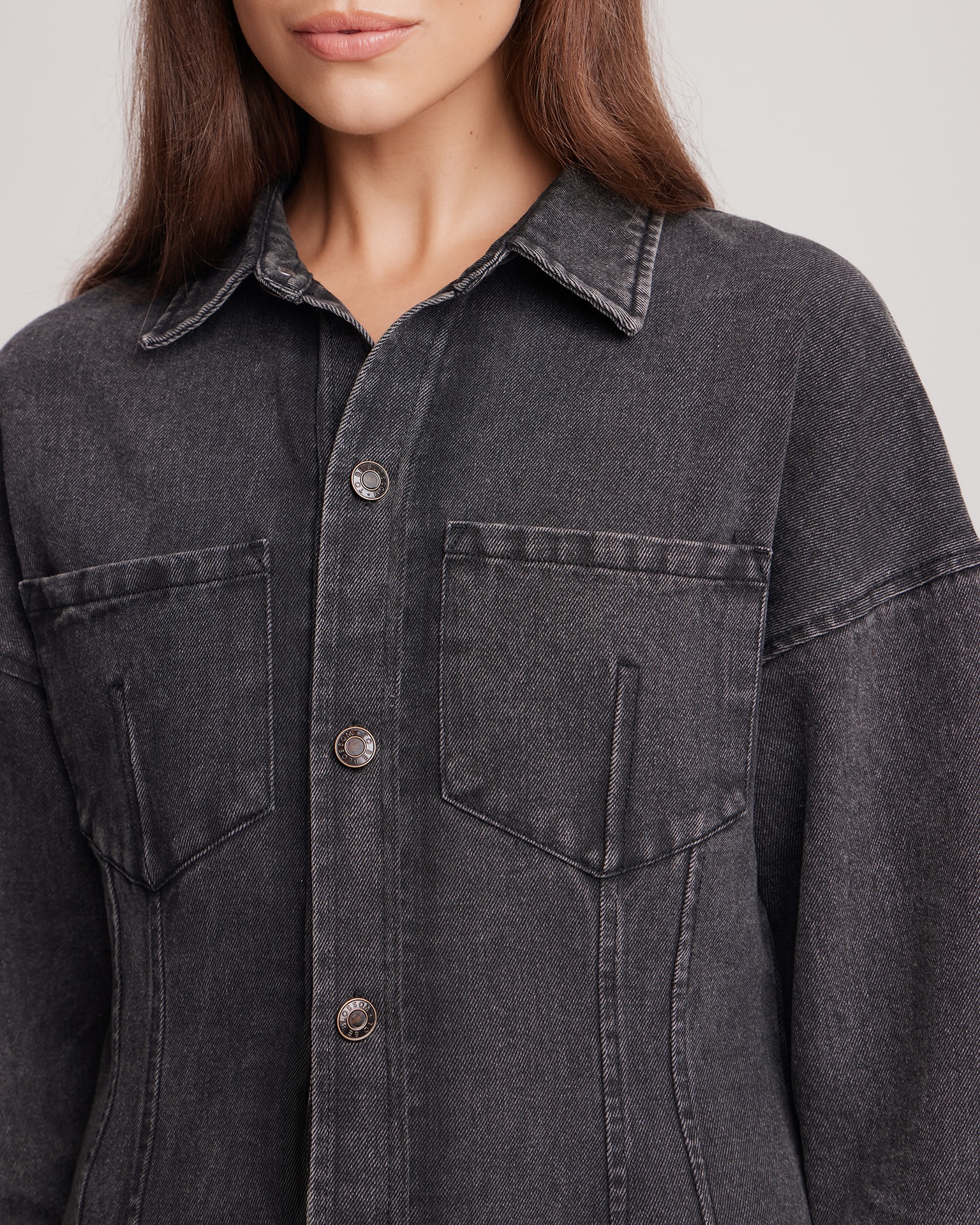 Denim dress, Grey — photo 8